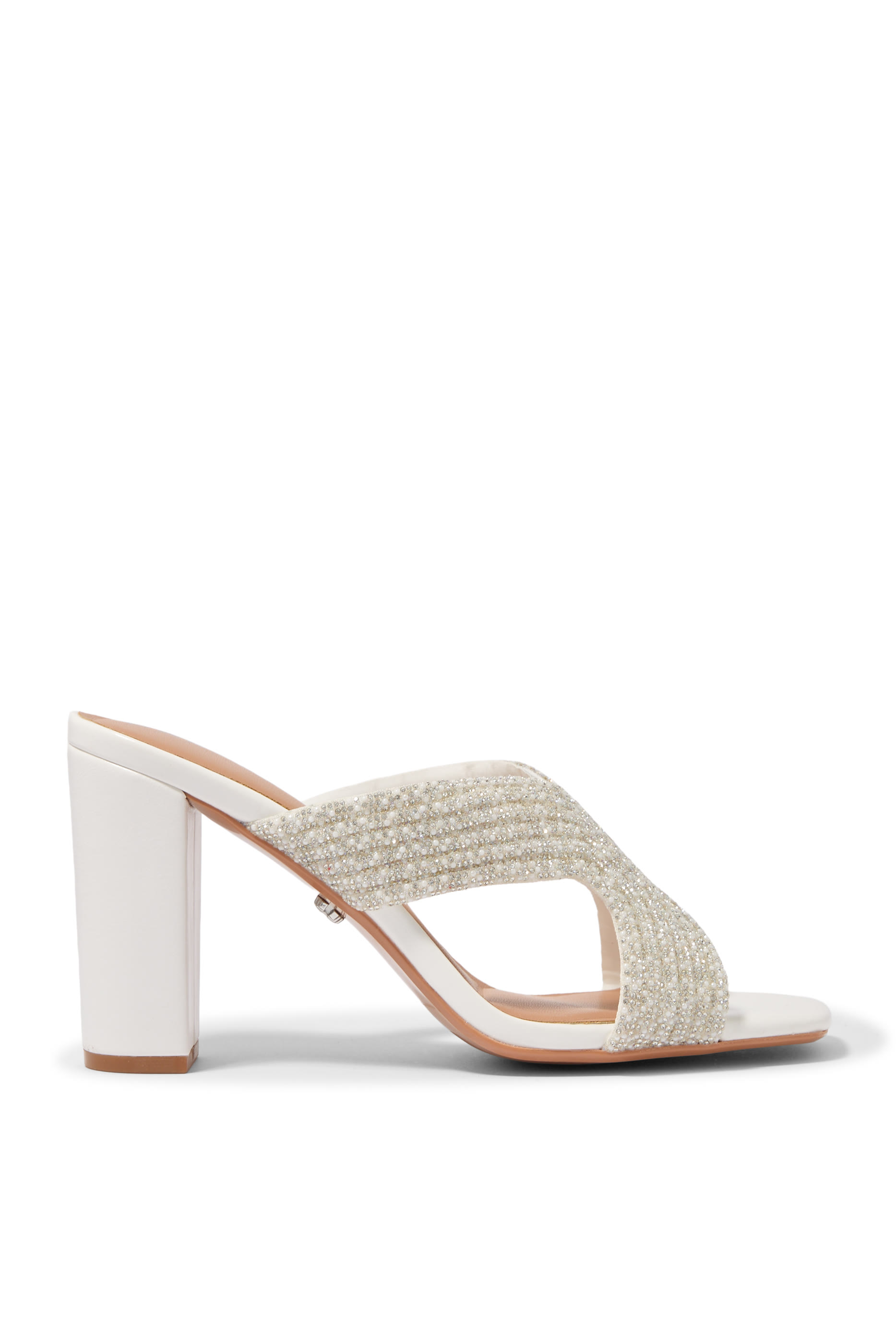 Carvela 90 Paparazzi Pearl Block Sandals