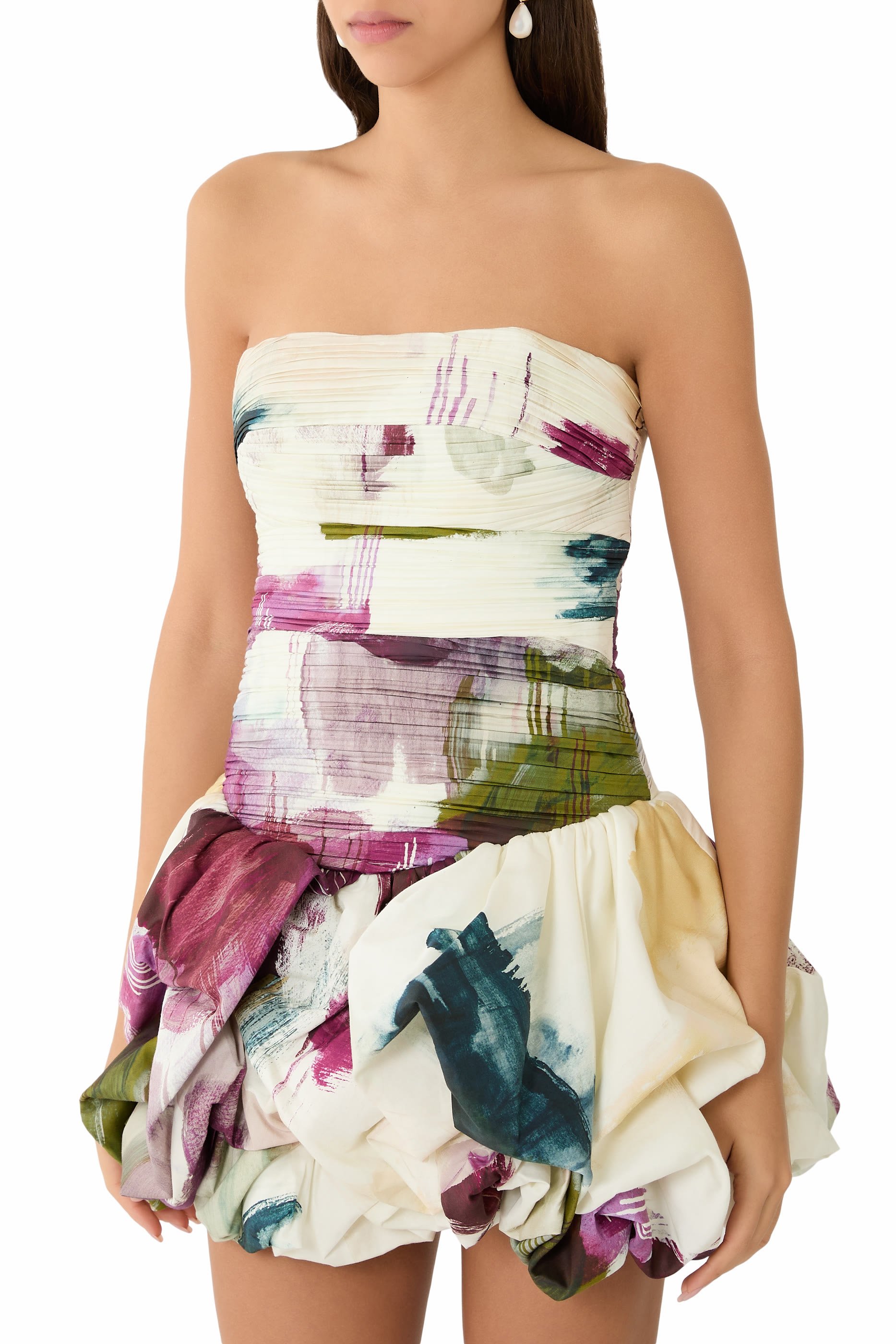 Violette Bubble Hem Mini Dress