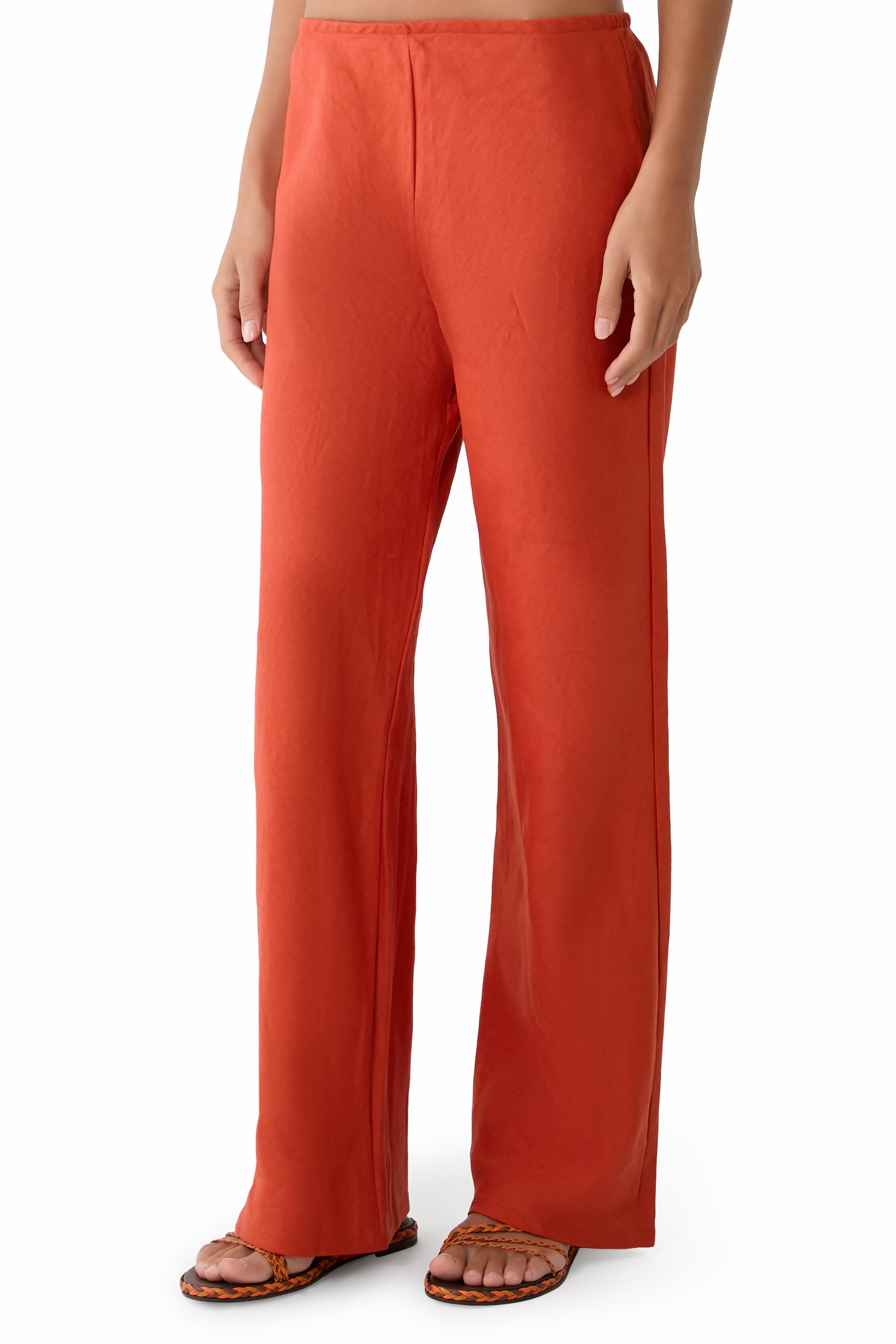 Gale Linen Mid Rise Pants