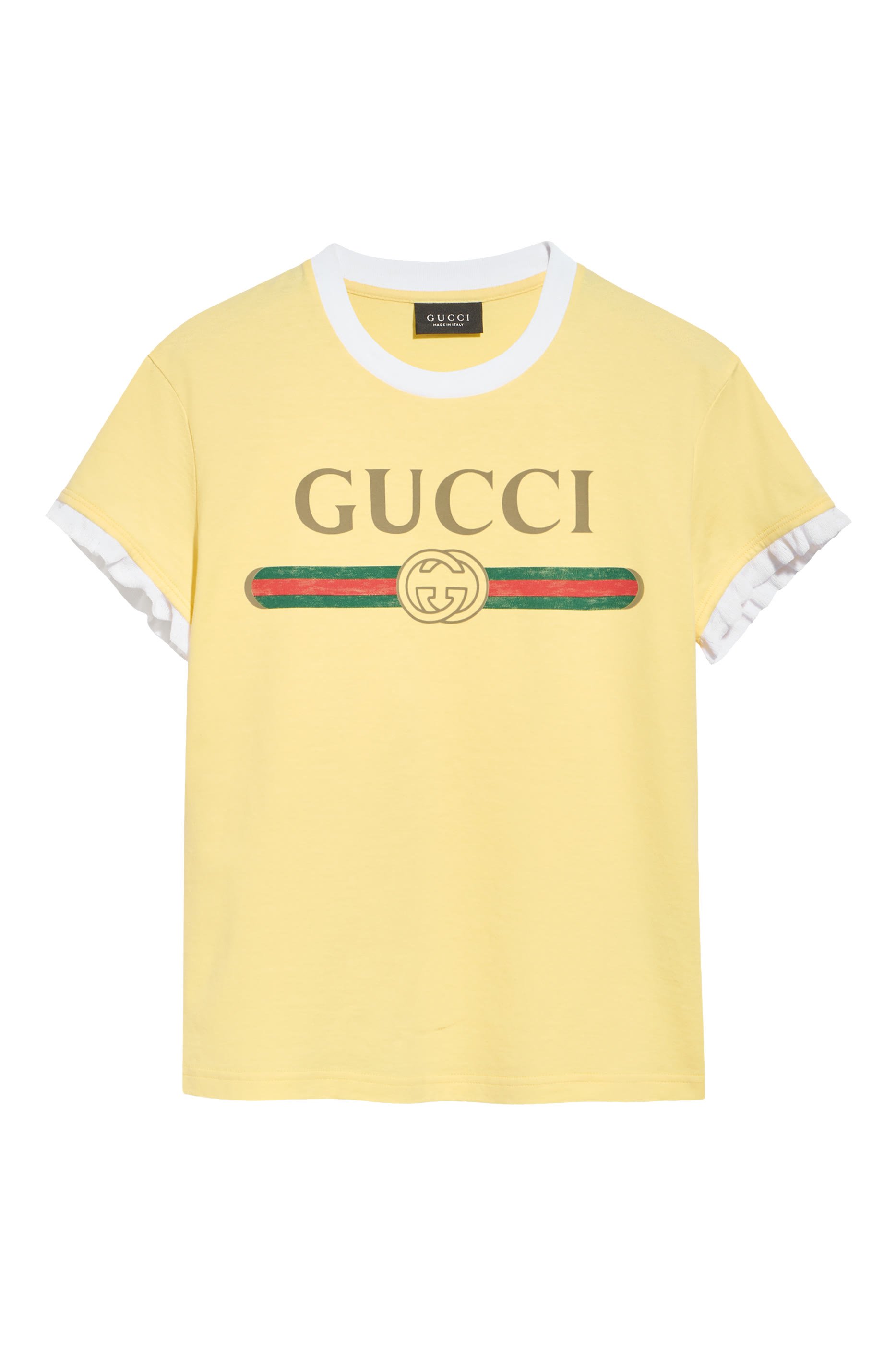 Logo-Print Ruffle T-Shirt