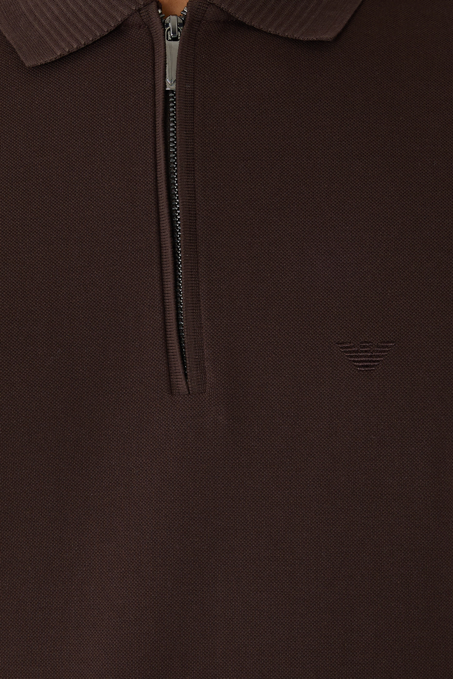Partial Zip Polo Shirt