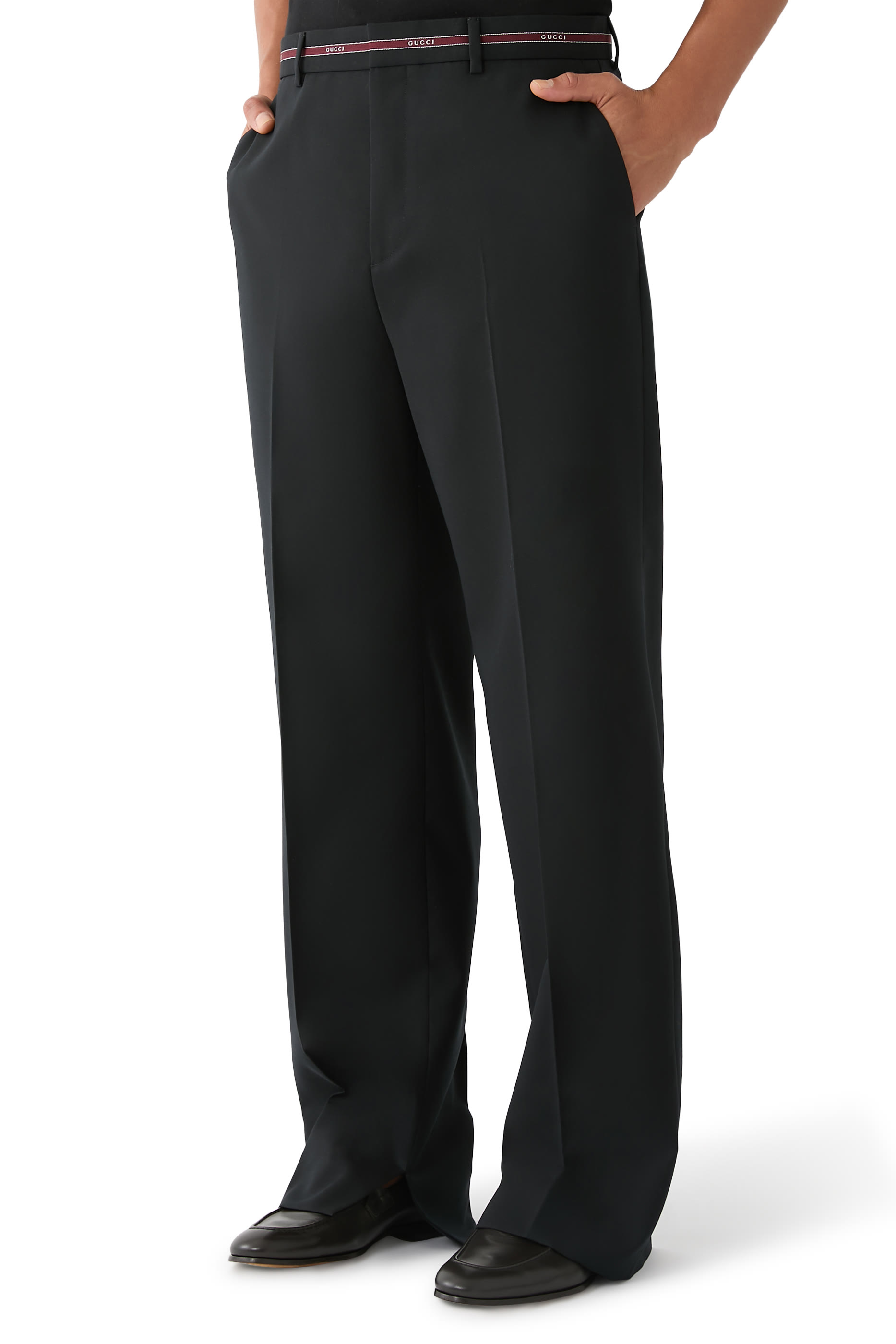 Selvedge Detail  Wool Pants