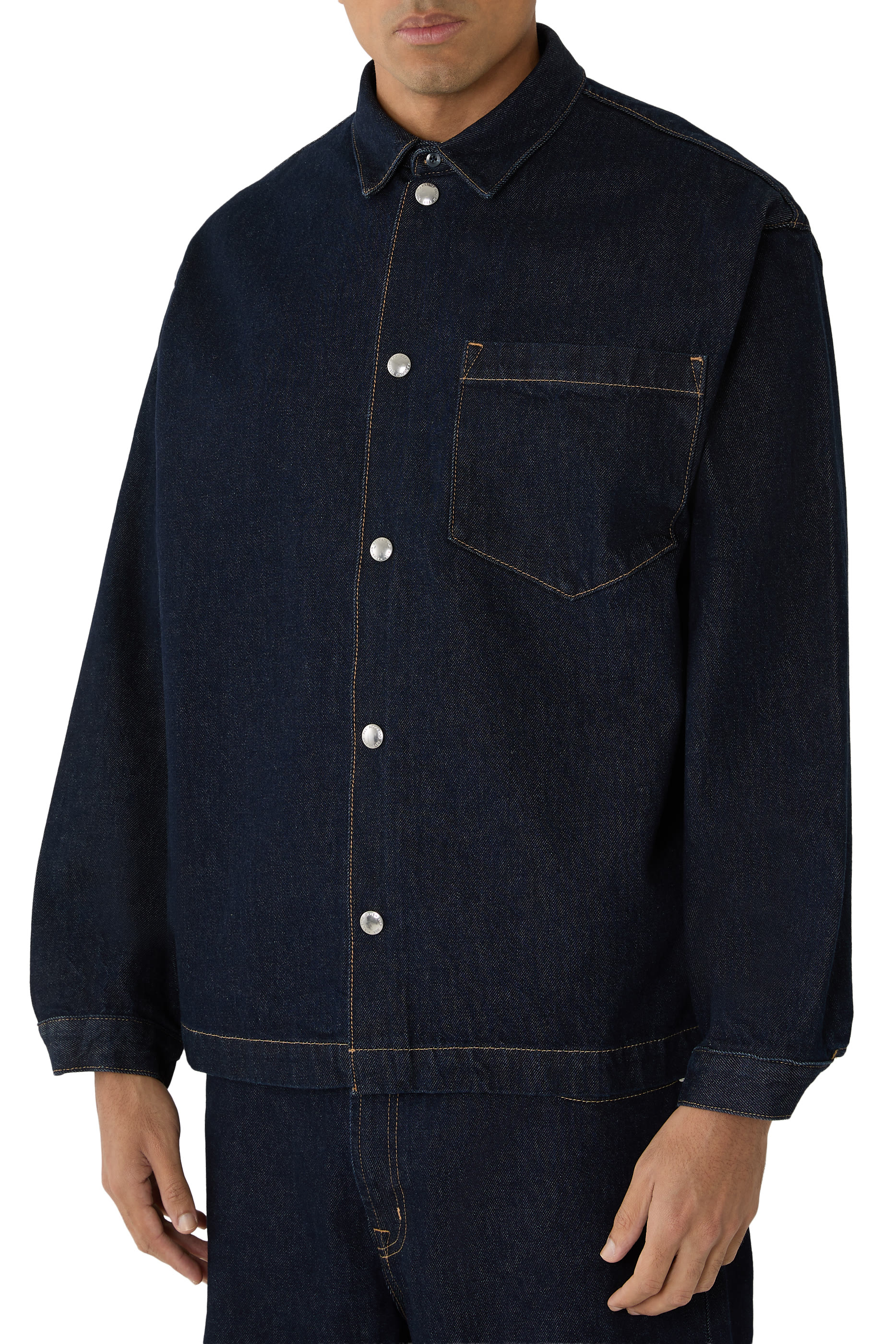 Button-Up Long Sleeves Overshirt