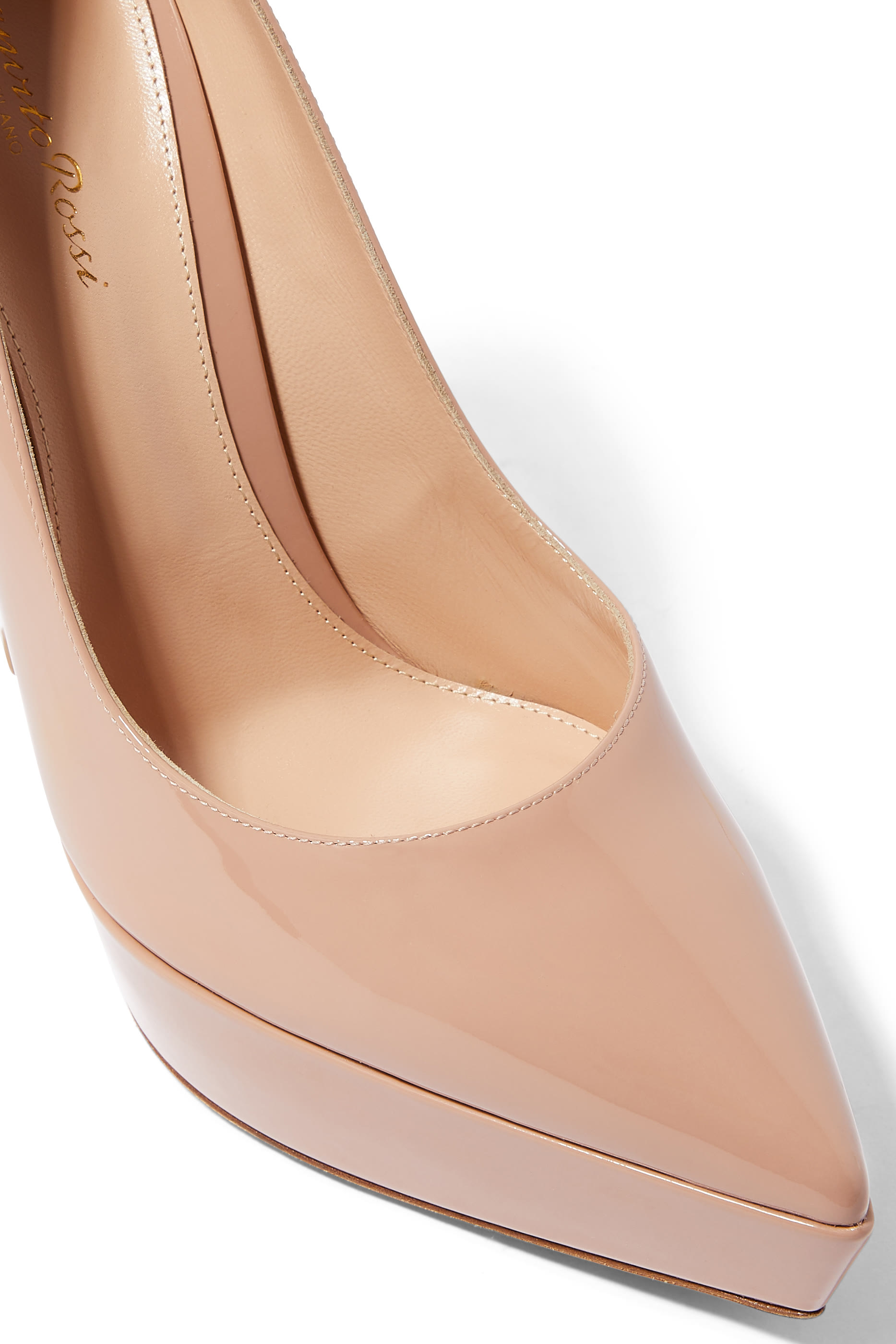 Dasha 105 Platform Leather Pumps