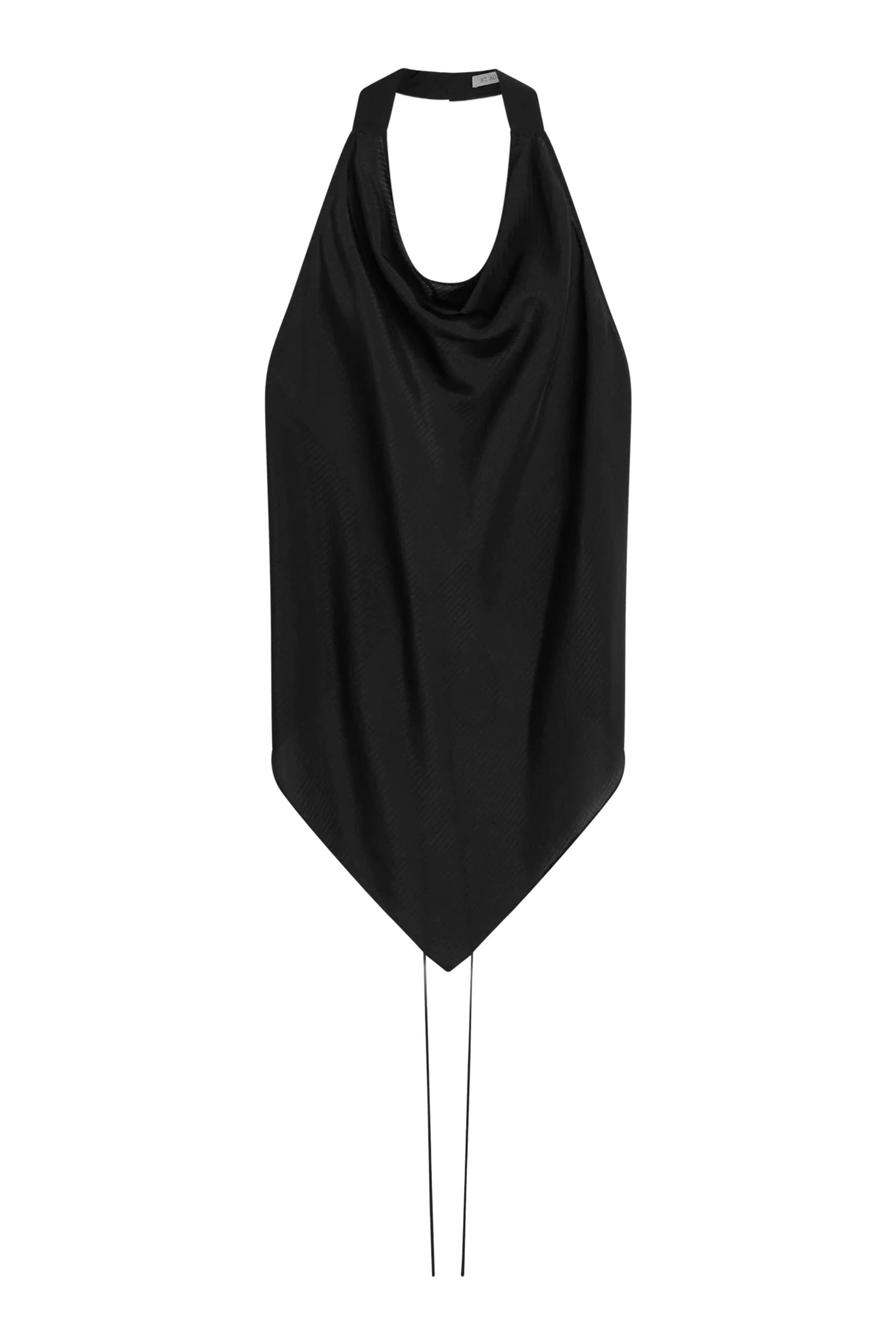 Silk Grid Halter Top