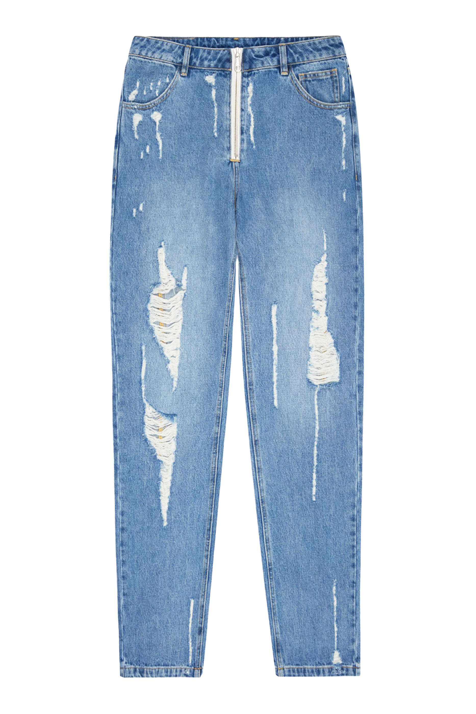 Distressed Denim Jeans