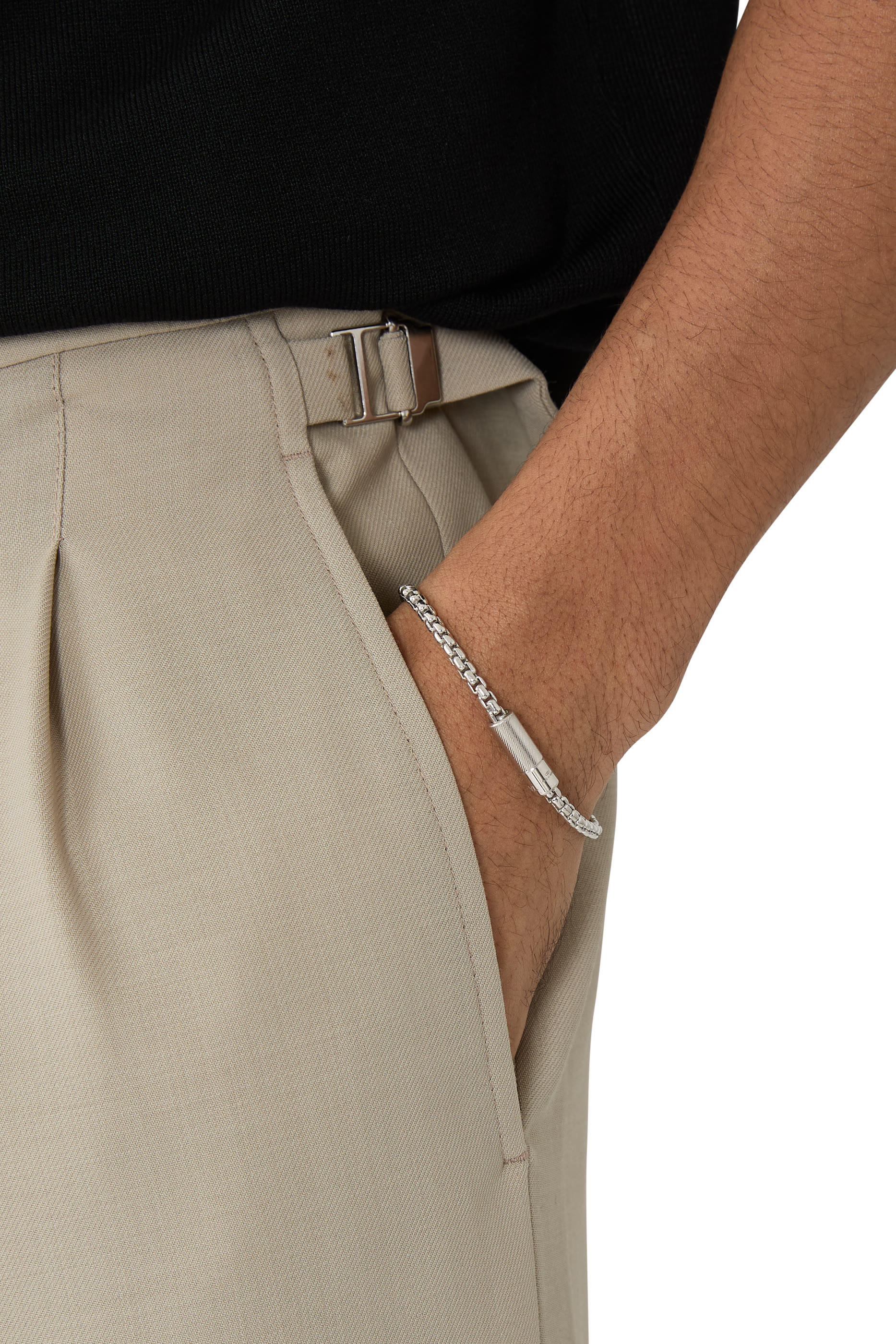  Pop Rigato Sleek Bracelet, Sterling Silver