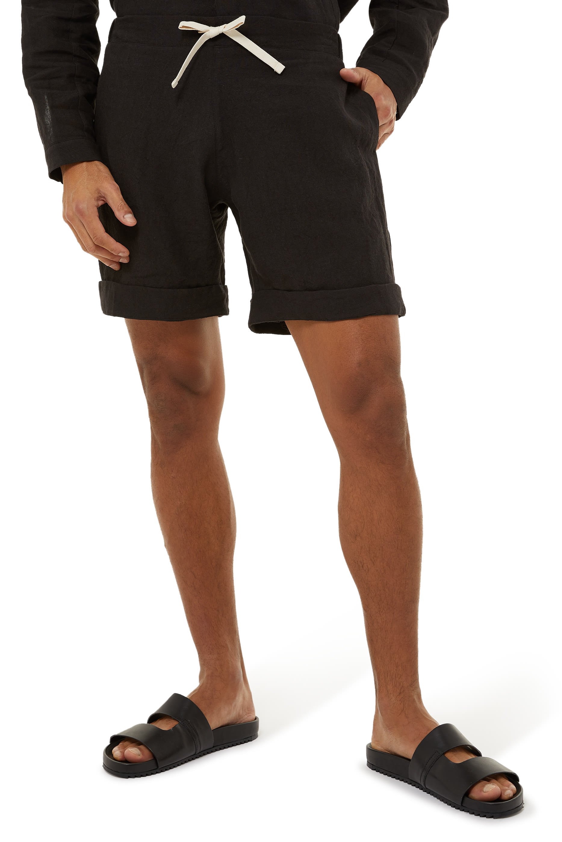 Elasticated Linen Shorts
