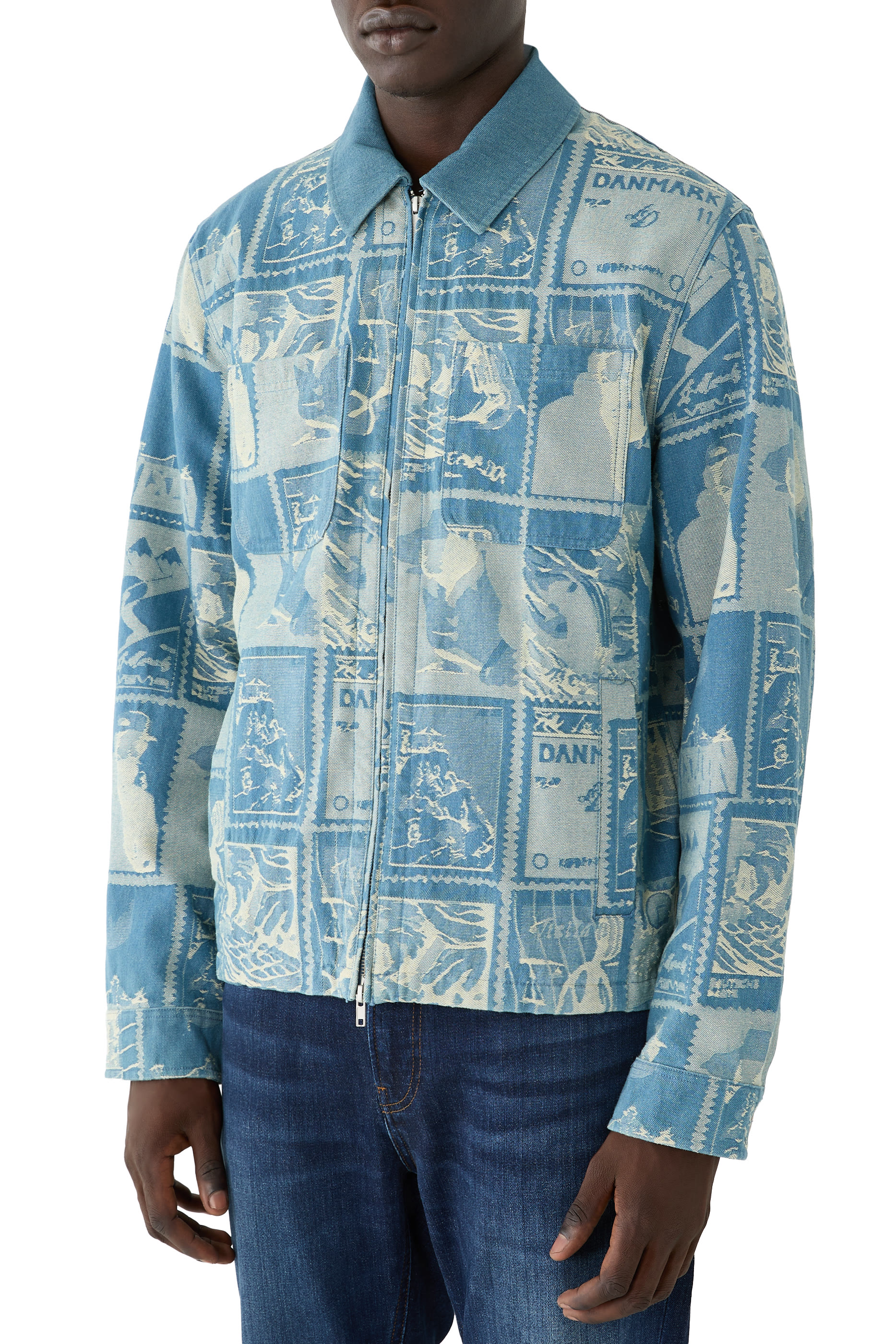 Stamp Jacquard Jacket