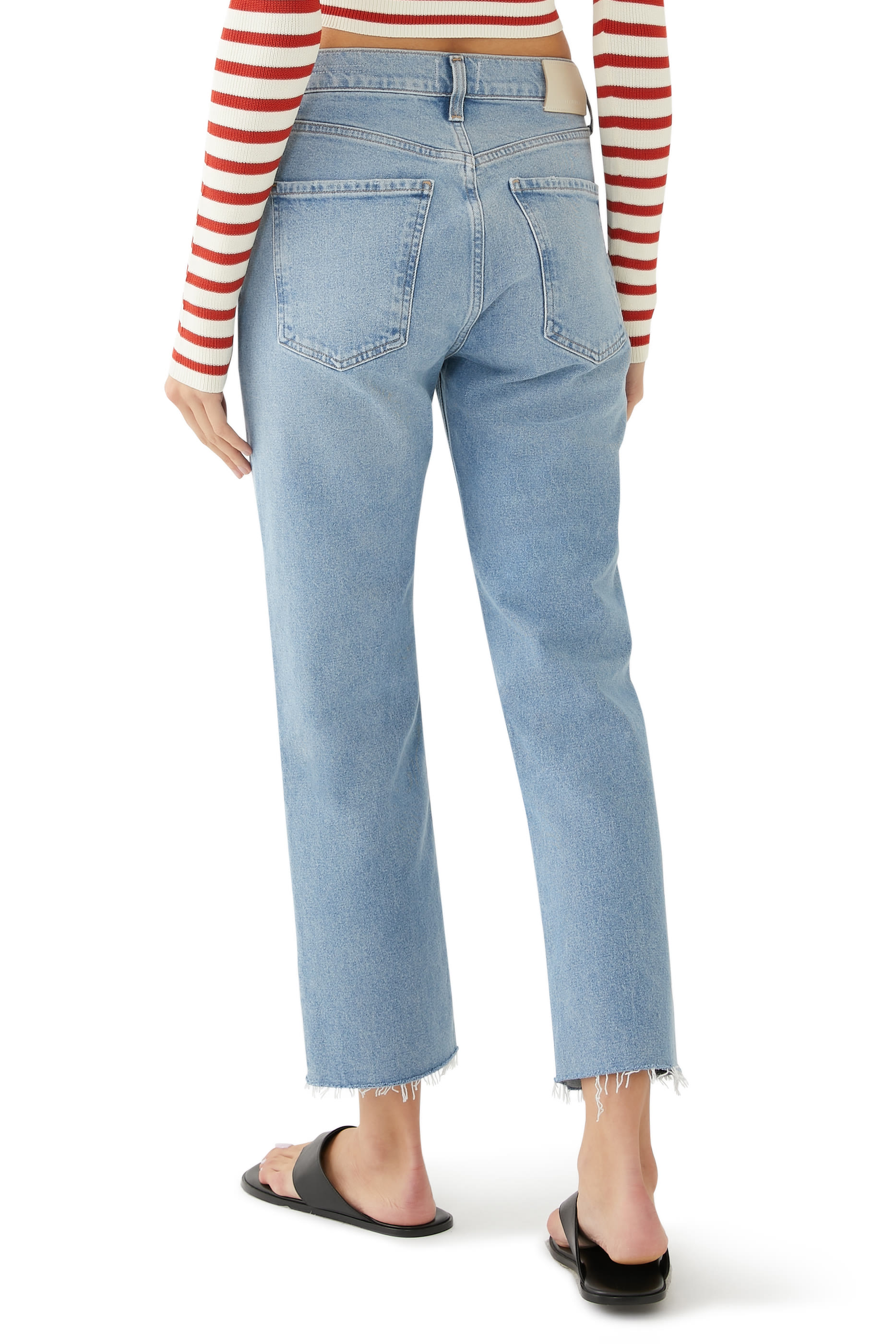 Daphne Crop High-Rise Stovepipe Pants