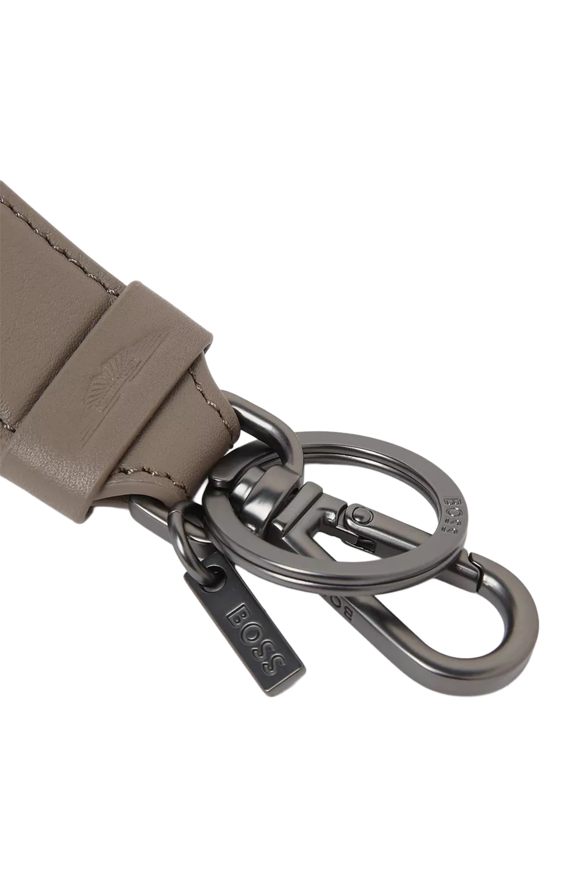 Logo Leather Key Ring