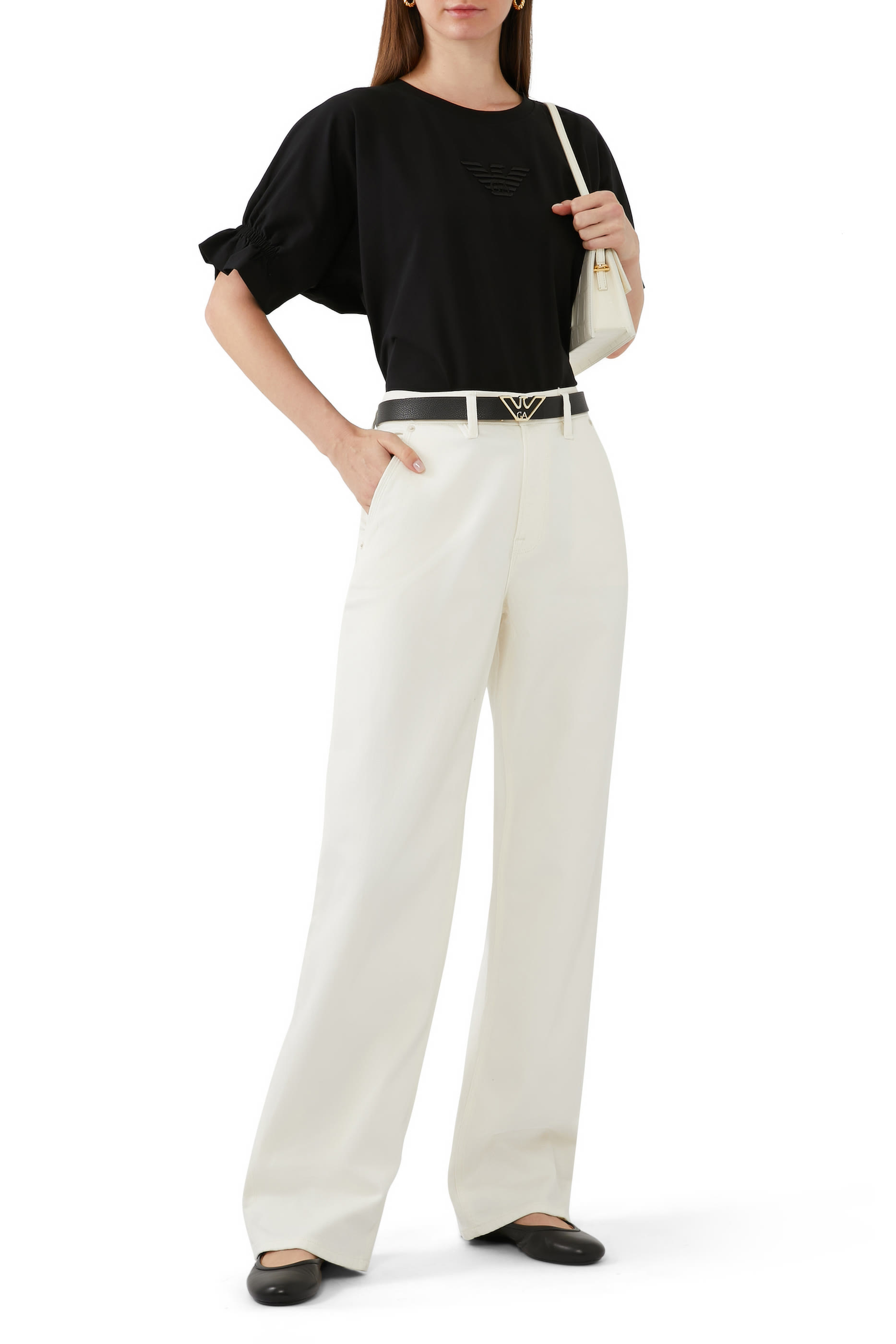 ASV Organic Stretch Jersey T-Shirt with Eagle Embroidery