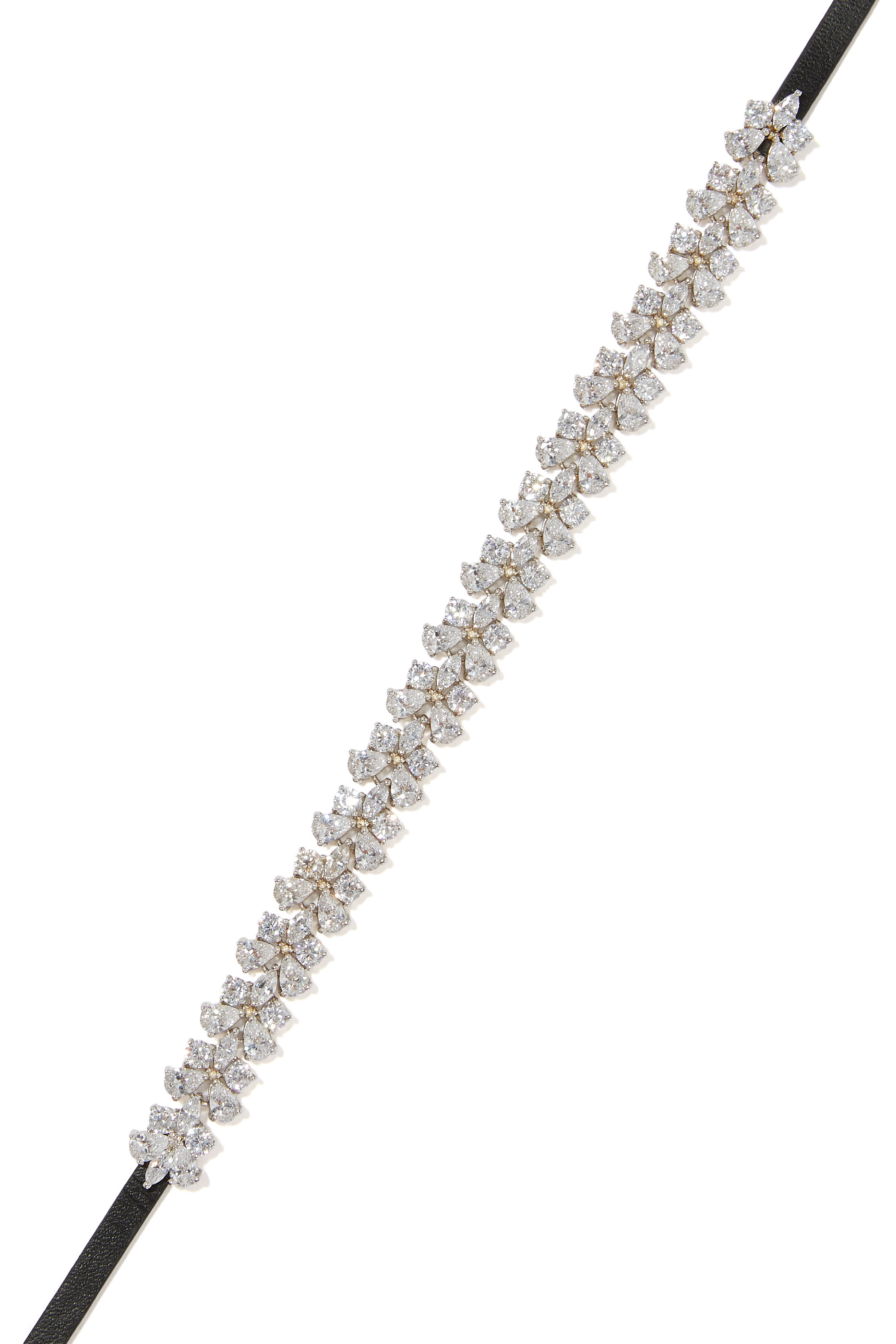 Ornate Brass & Leather Choker