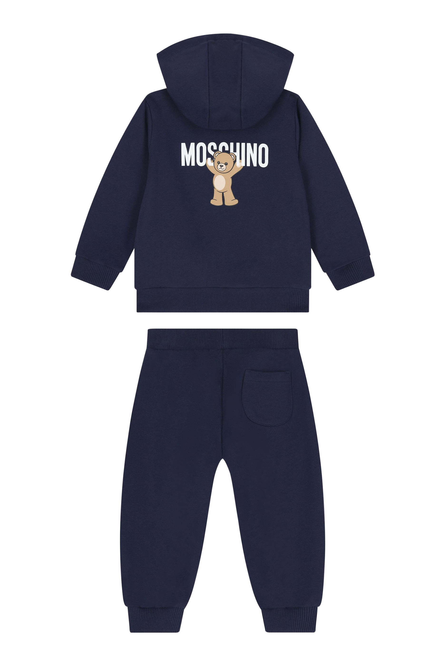 Kids Teddy Logo Hooded Tracksuit Set