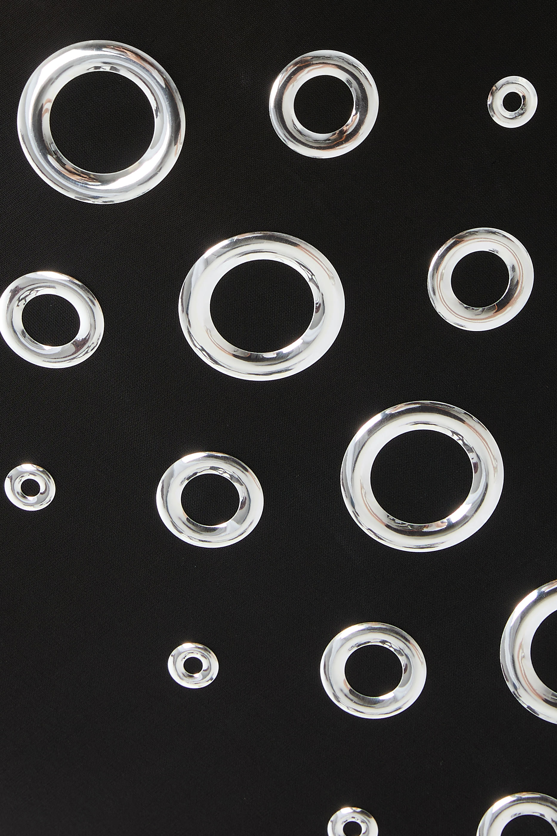  Silver Eyelet Long Dress