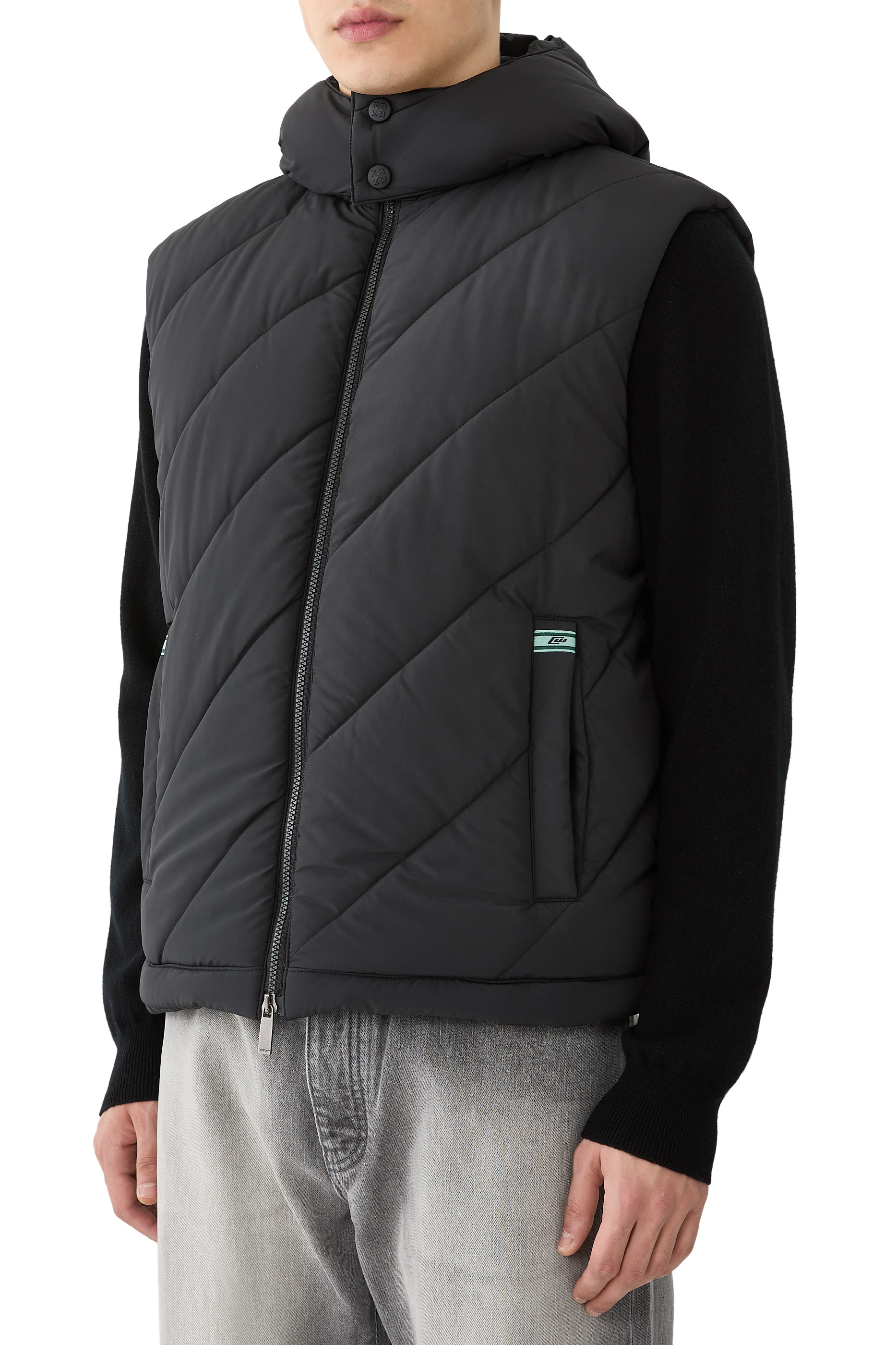 Arrow Diagonal Puffer Vest