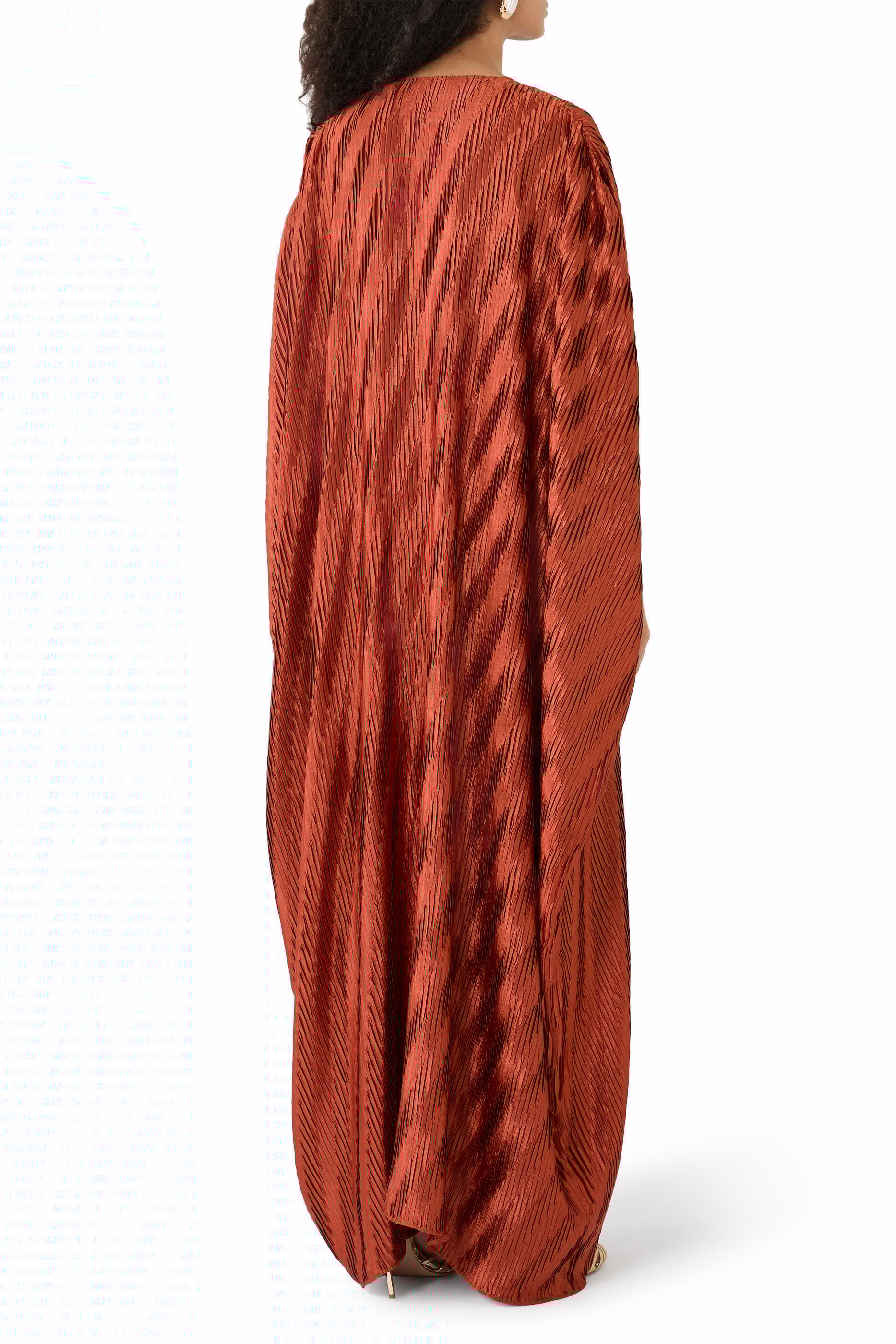 Chevron Pleated Dress 