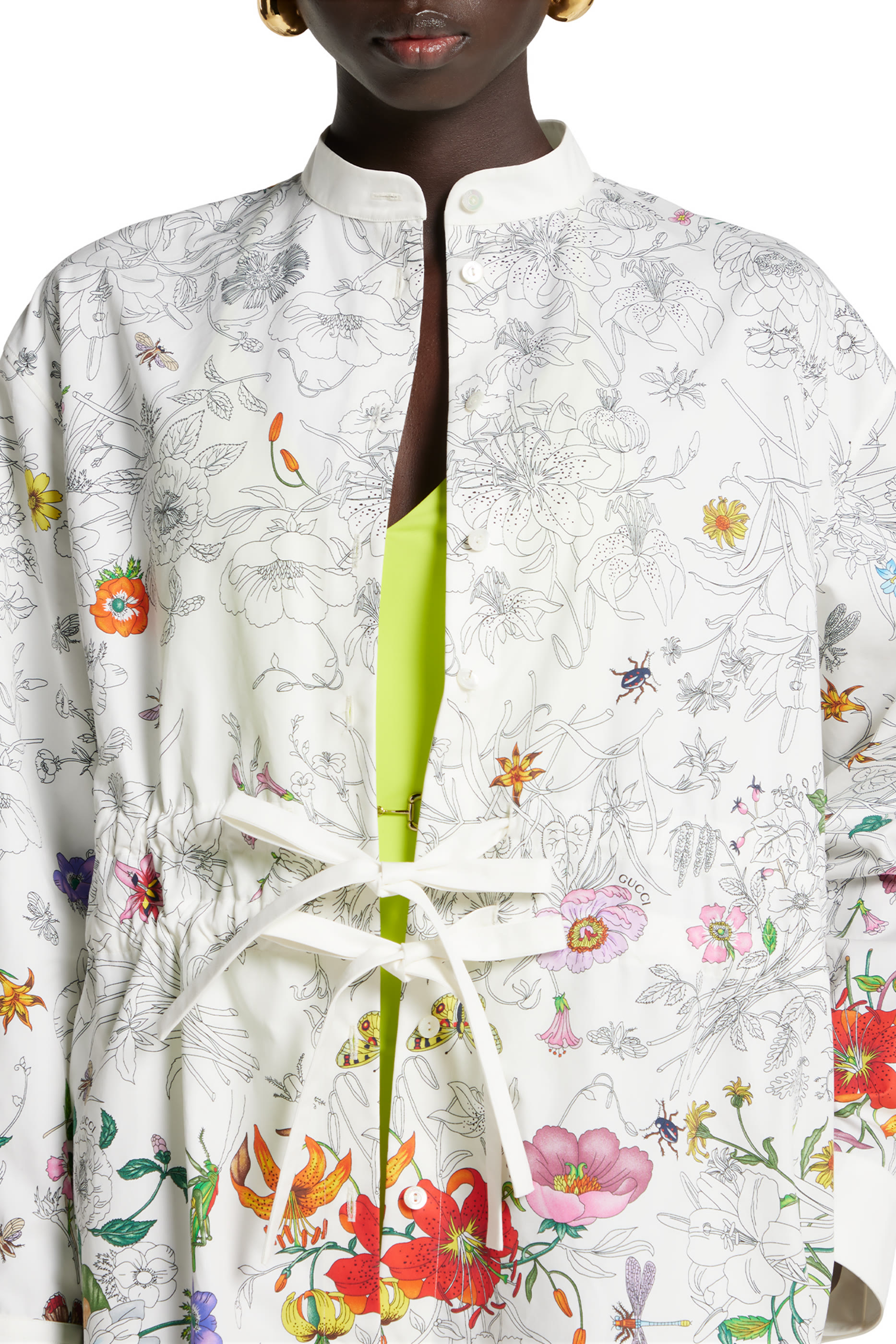 Printed Cotton Poplin Dress