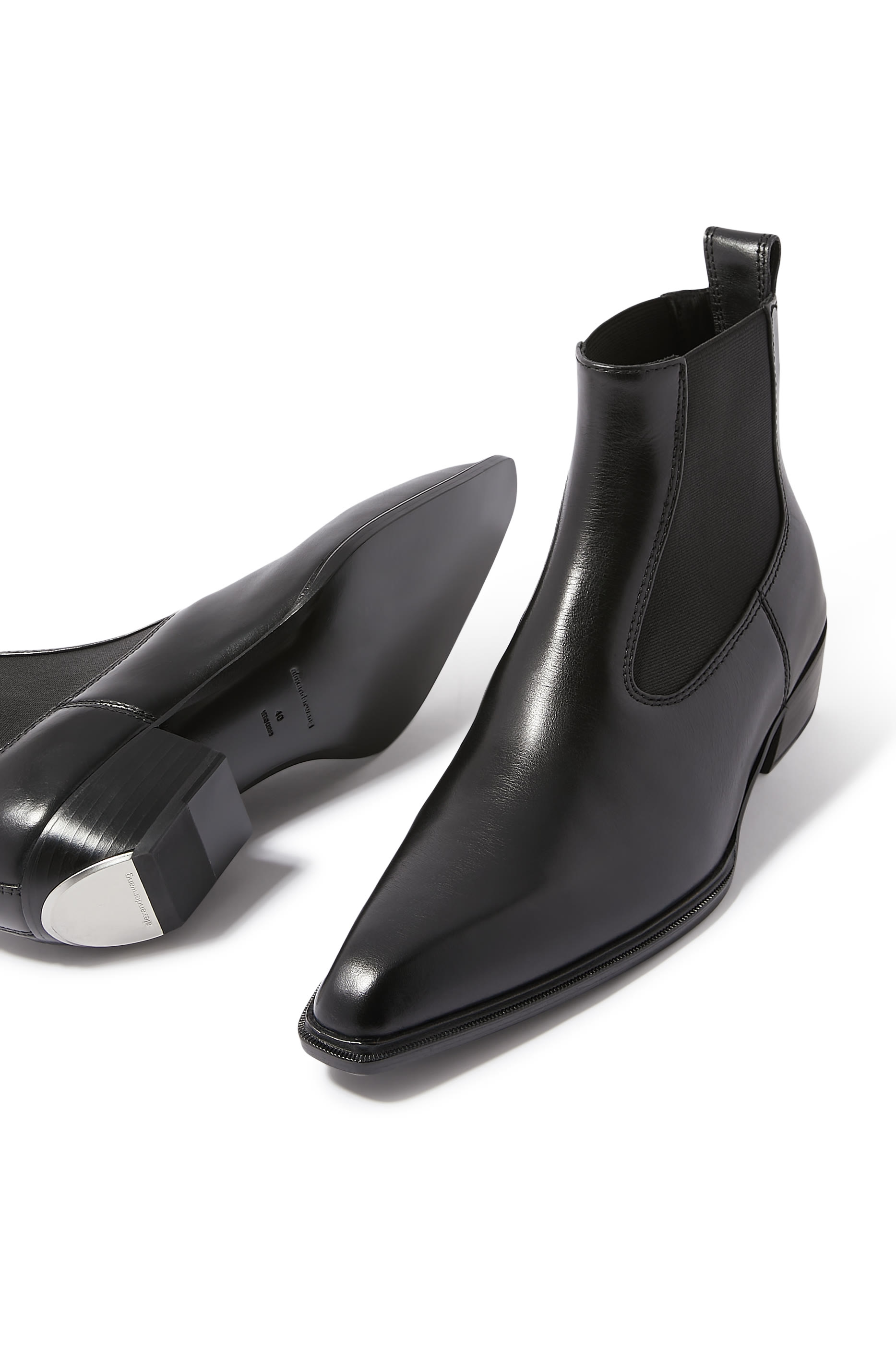 Slick 40 Leather Ankle Boots