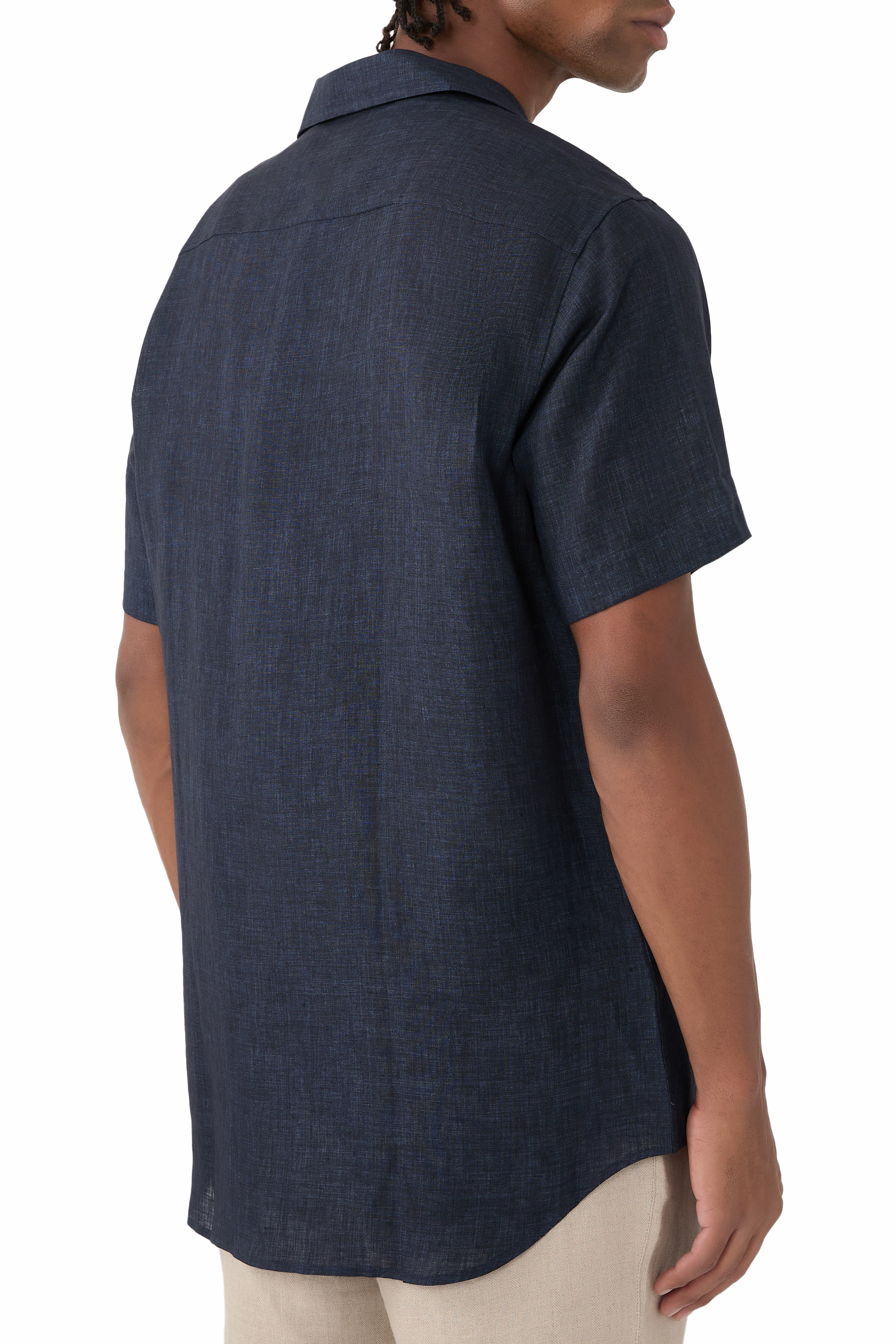 Short Sleeves Linen Shirt