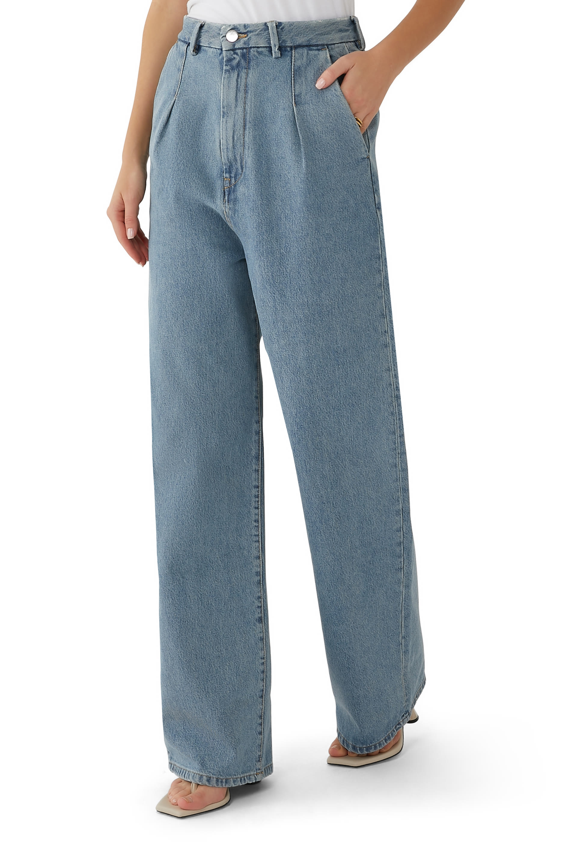 ATTU Wide Leg Denim Pants