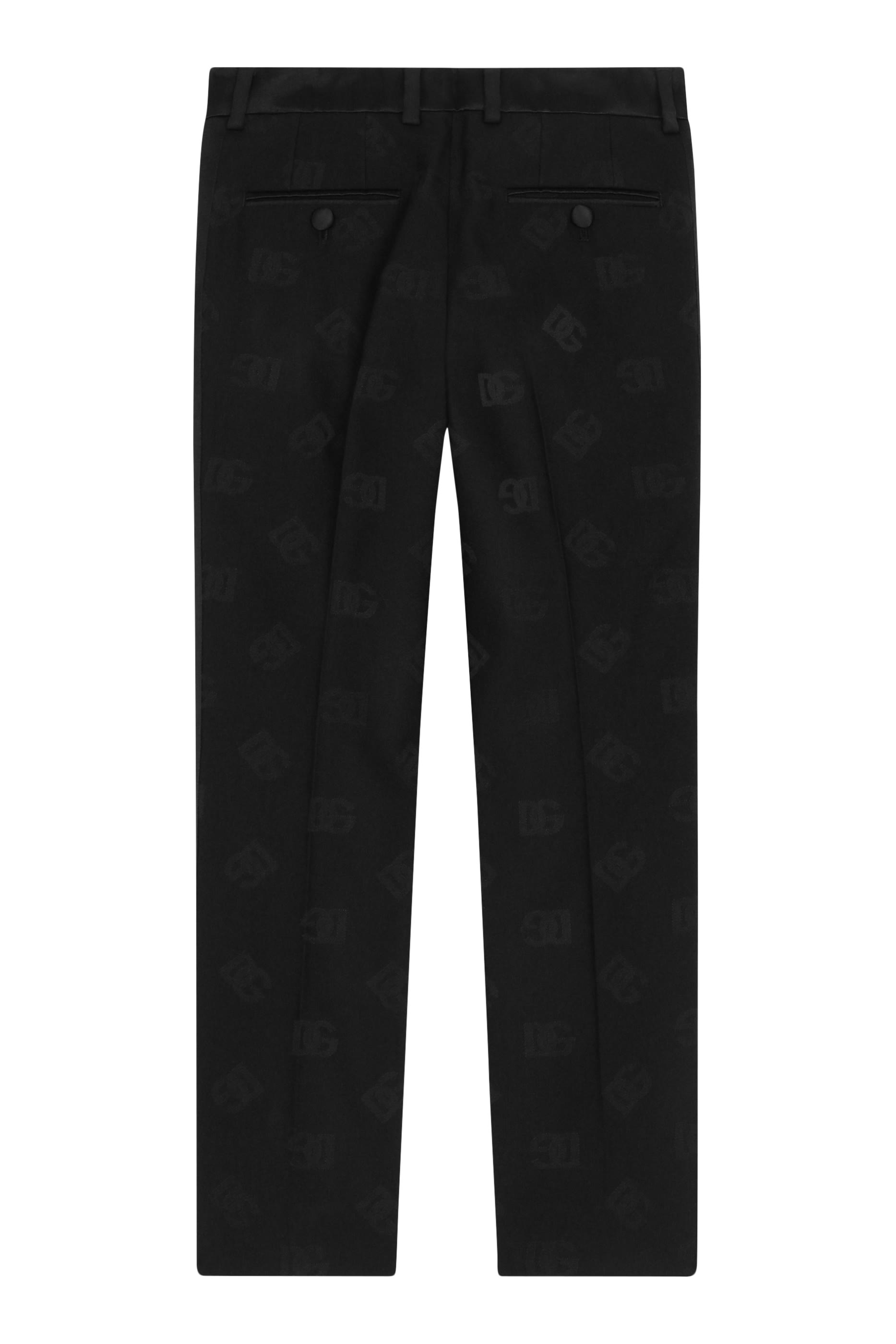 Kids Classic Wool Jacquard Trousers