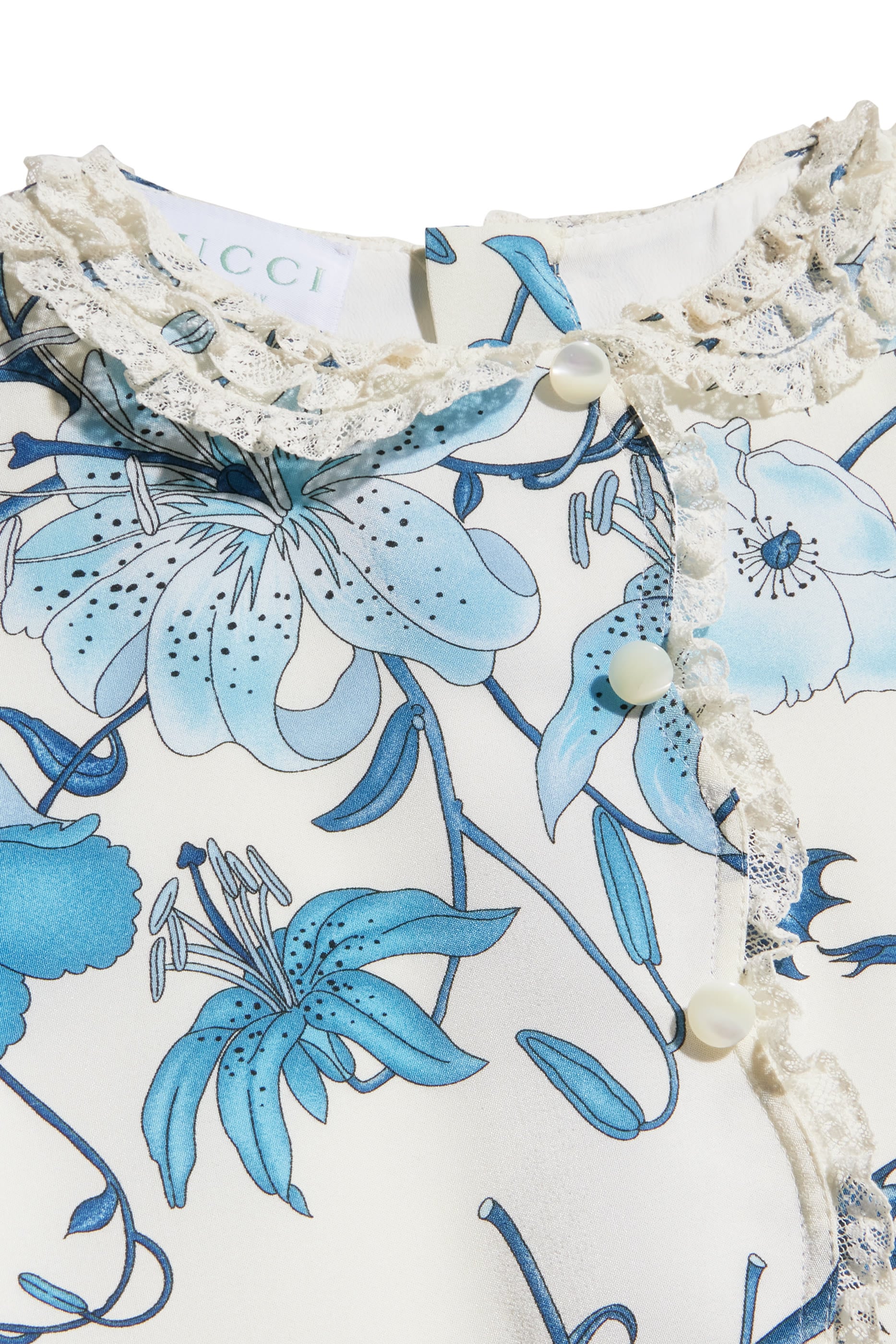 Kids Printed Cr&ecirc;pe De Chine Dress