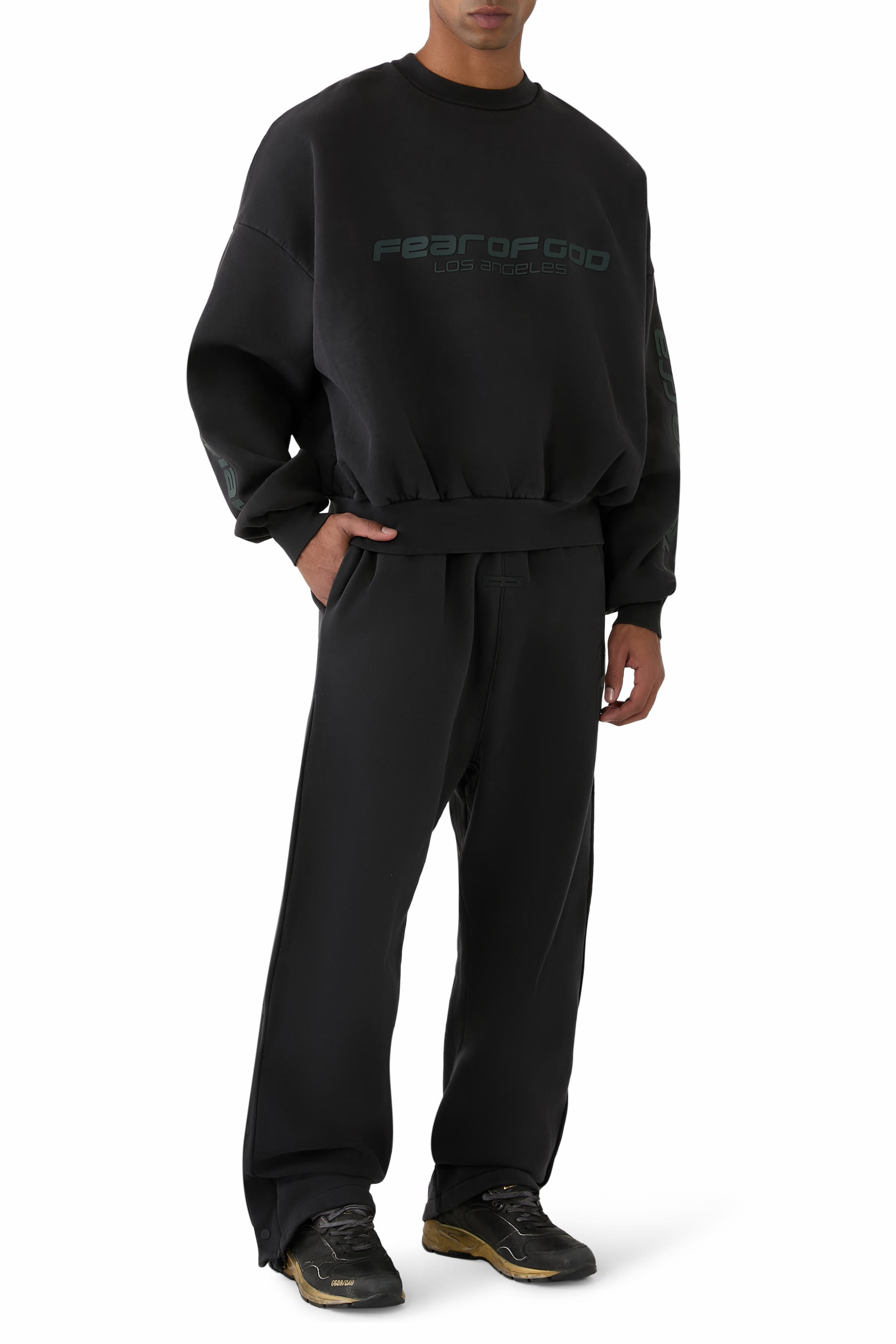 Los Angeles Heavy Fleece Cropped Sweatshirt 