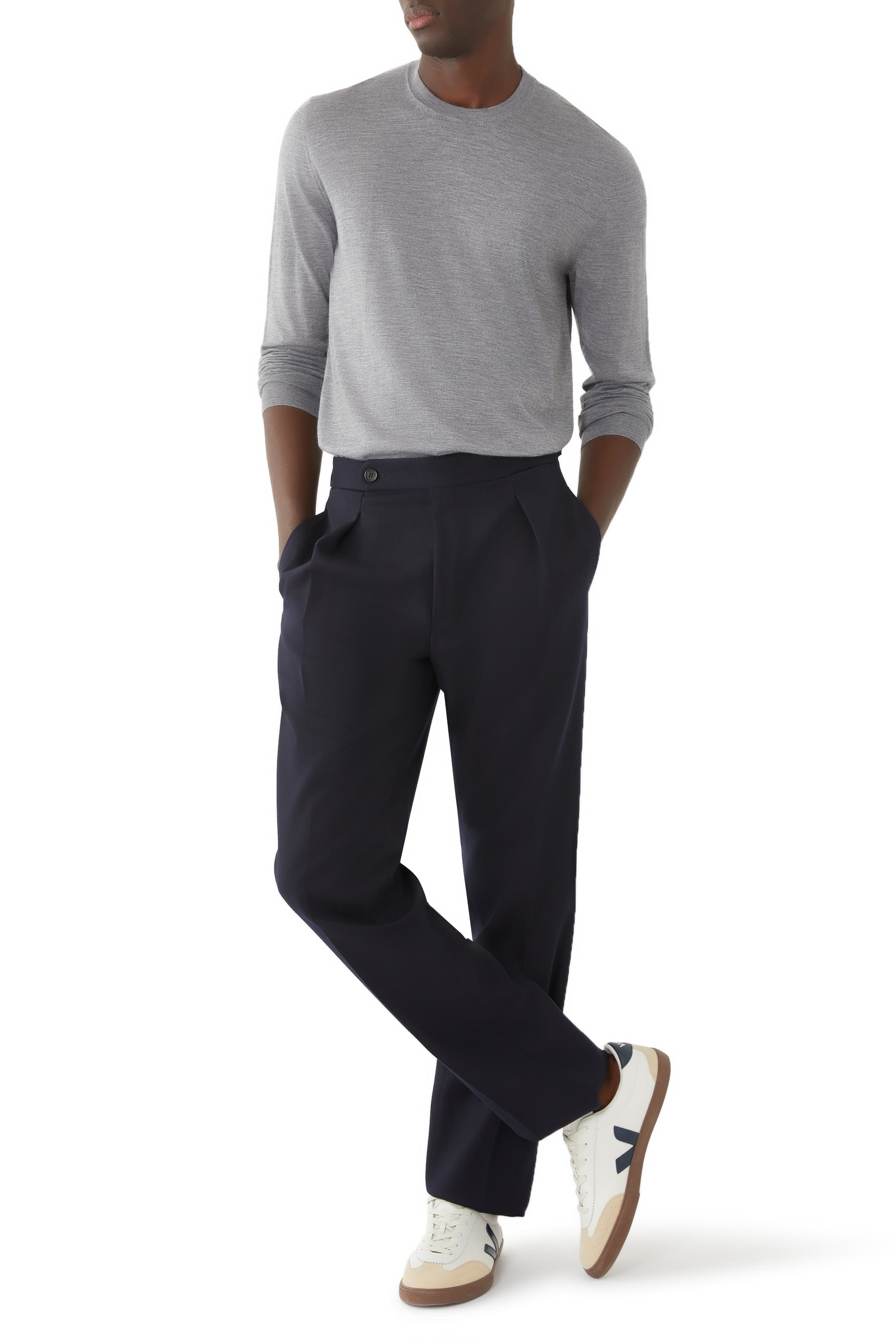 Cashmere and Silk Slim-Fit Crew Neck Sweater