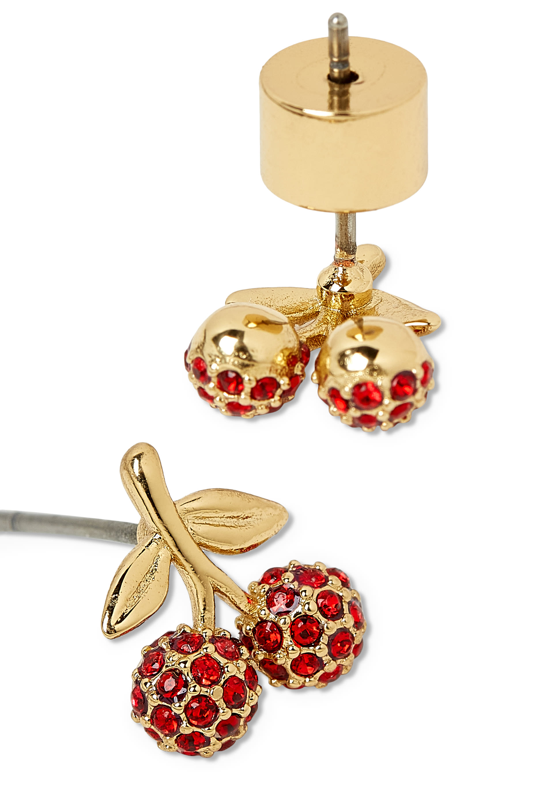  Pav&eacute; Cherry Studs 