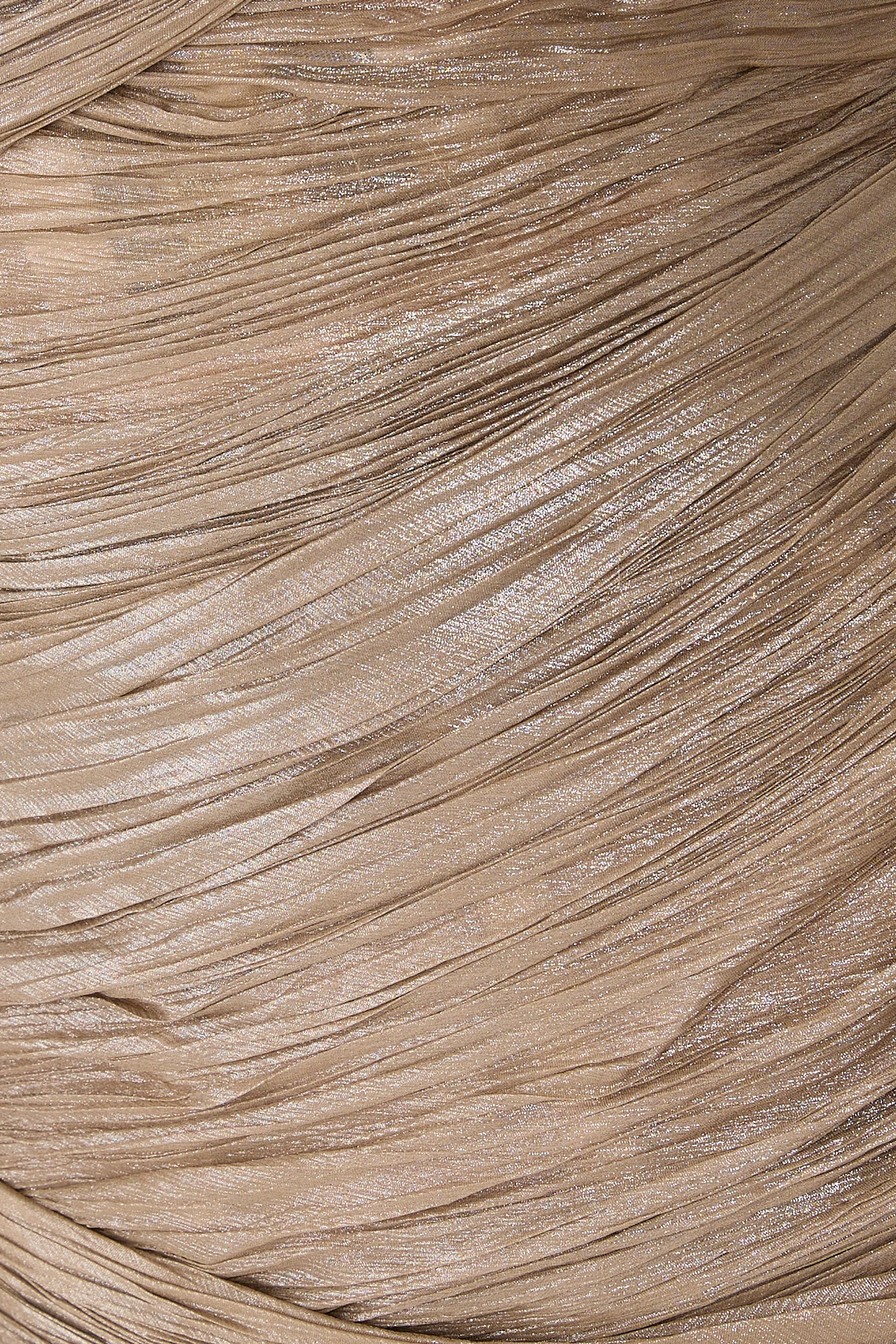 Marimar One-Shoulder Silk Bustier Gown