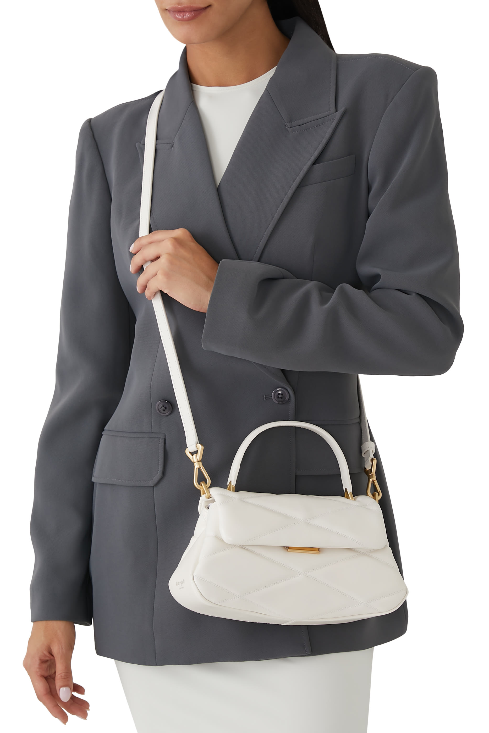  Grace Quilted Top Handle Bag 