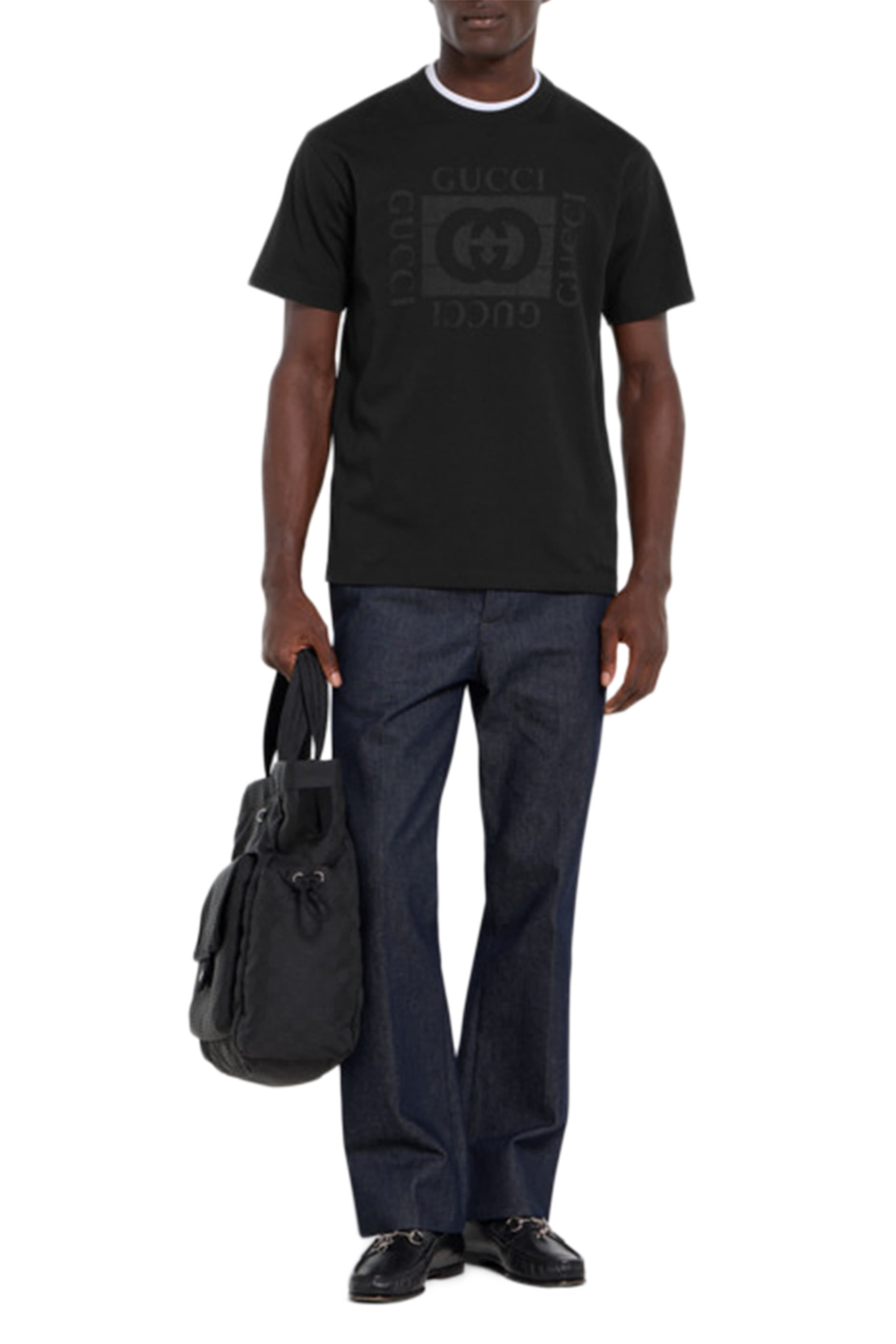 Cotton Jersey T-Shirt with Print 