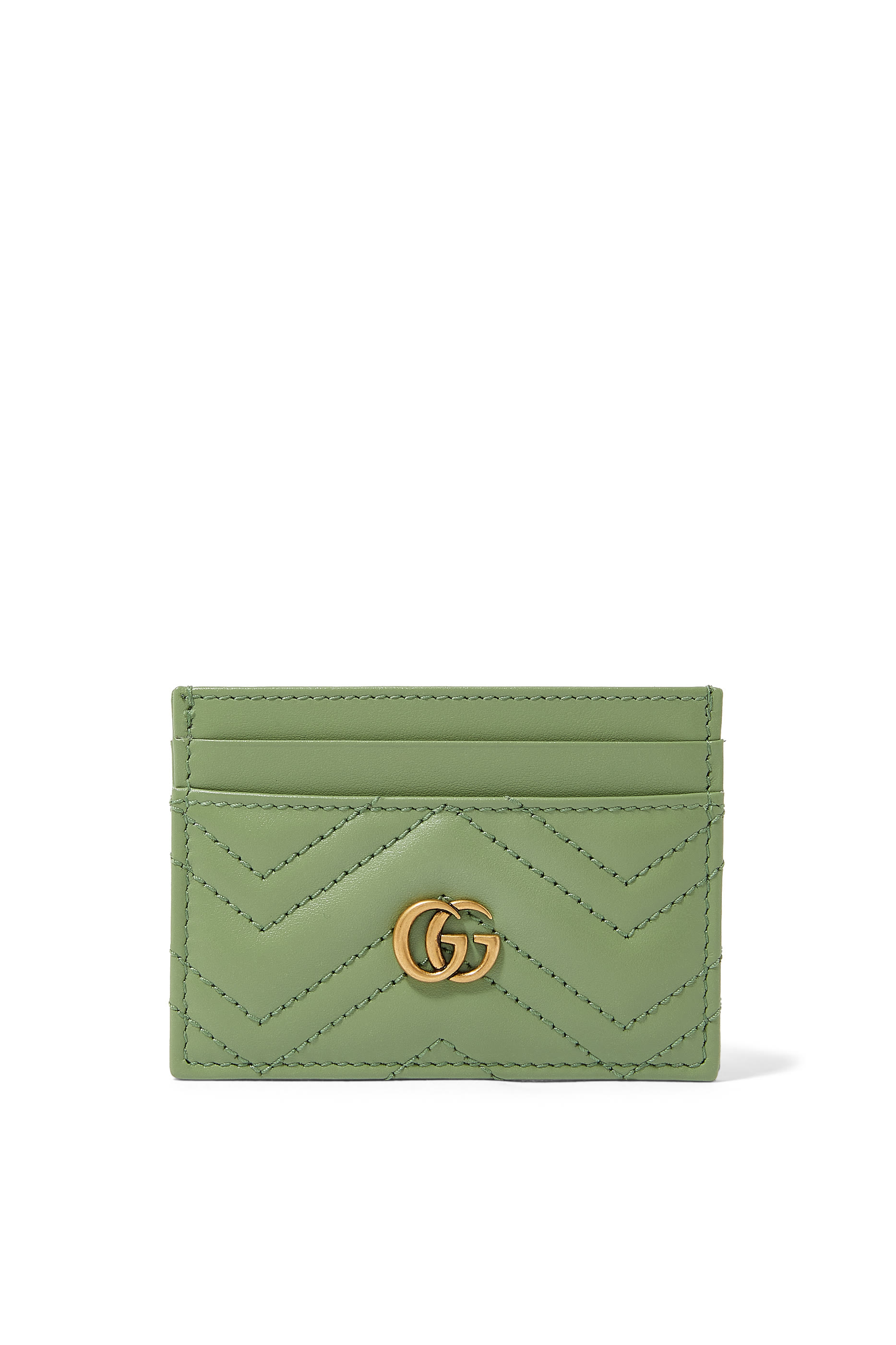 GG Marmont Matelass&eacute; Leather Card Case