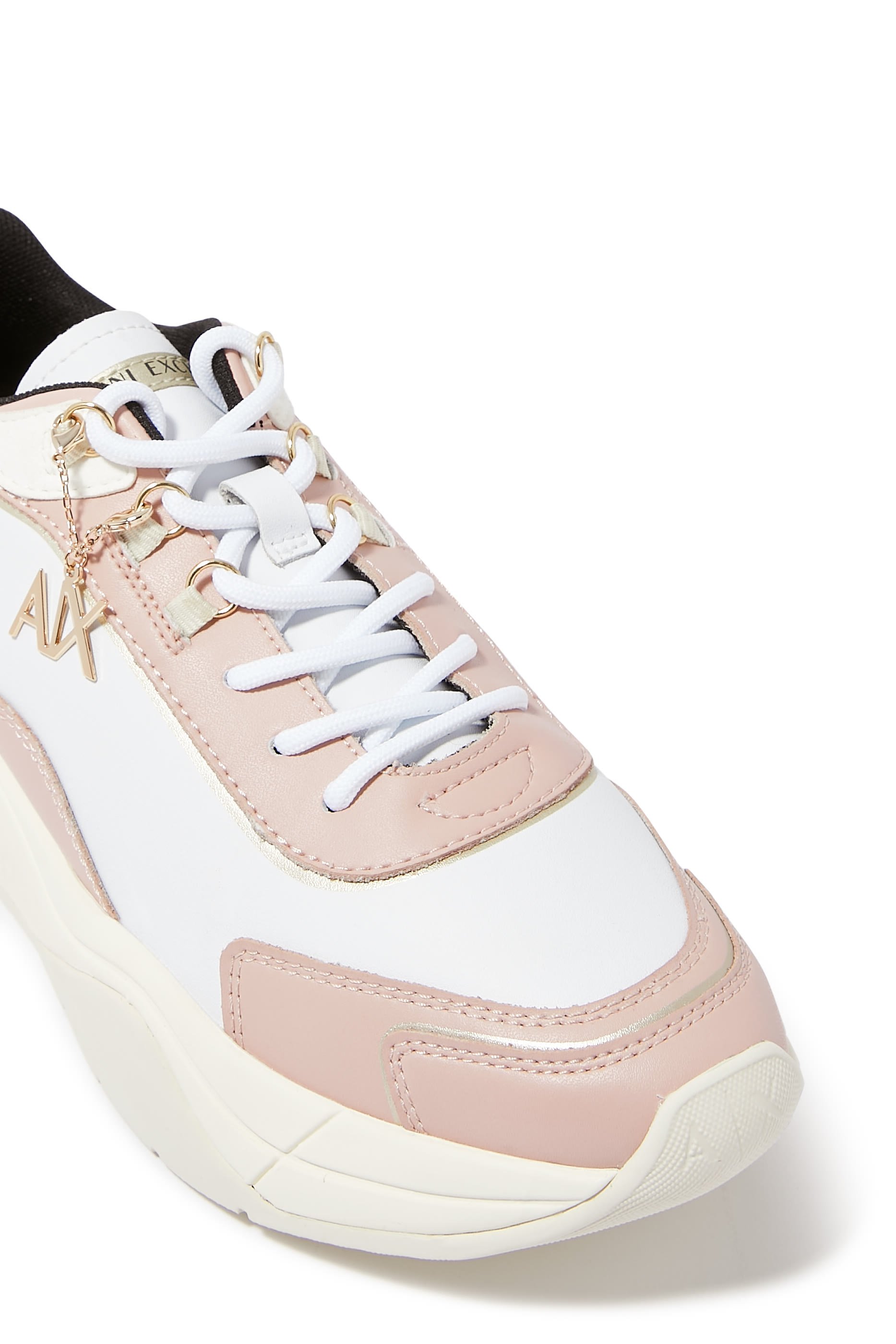 Chain Detail Leather Sneakers