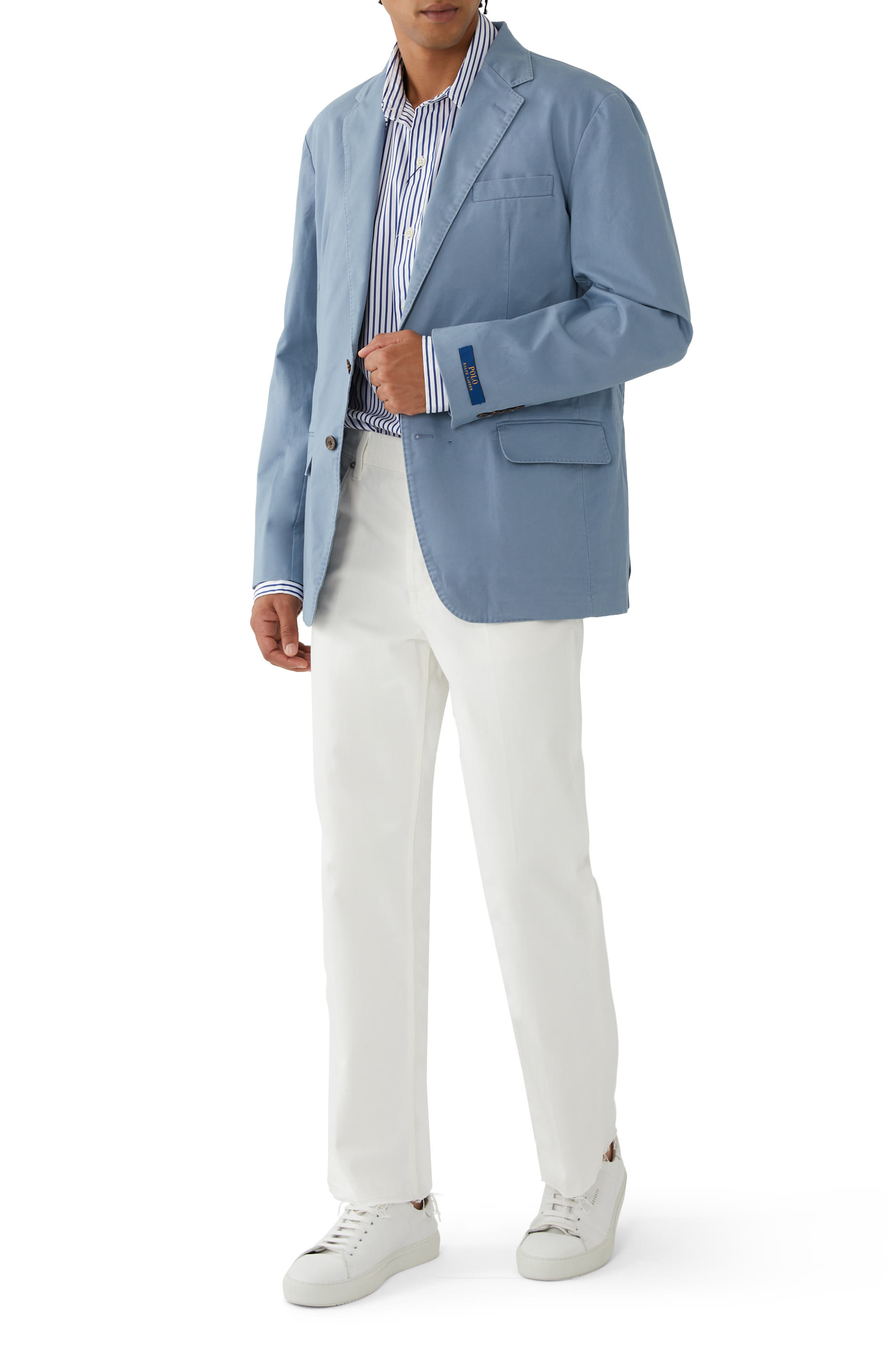 Slim-Fit Cotton Blend Blazer