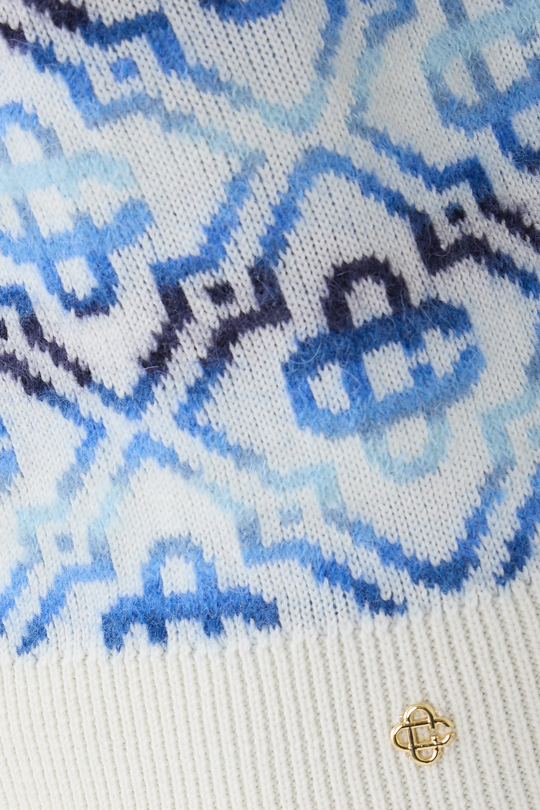 Space Dye Monogram Crewneck Sweater 