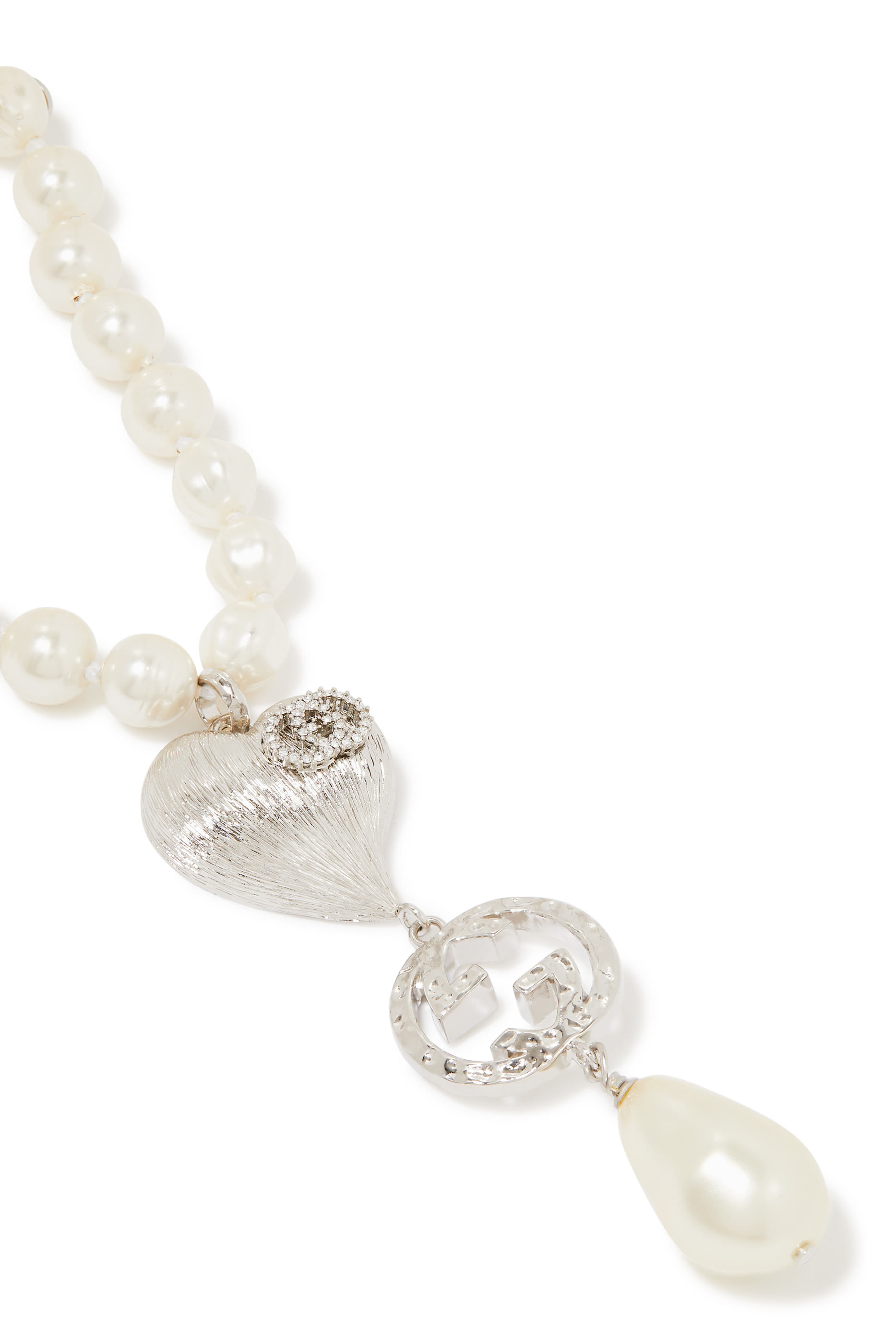 Long Pendant Necklace, Pearls