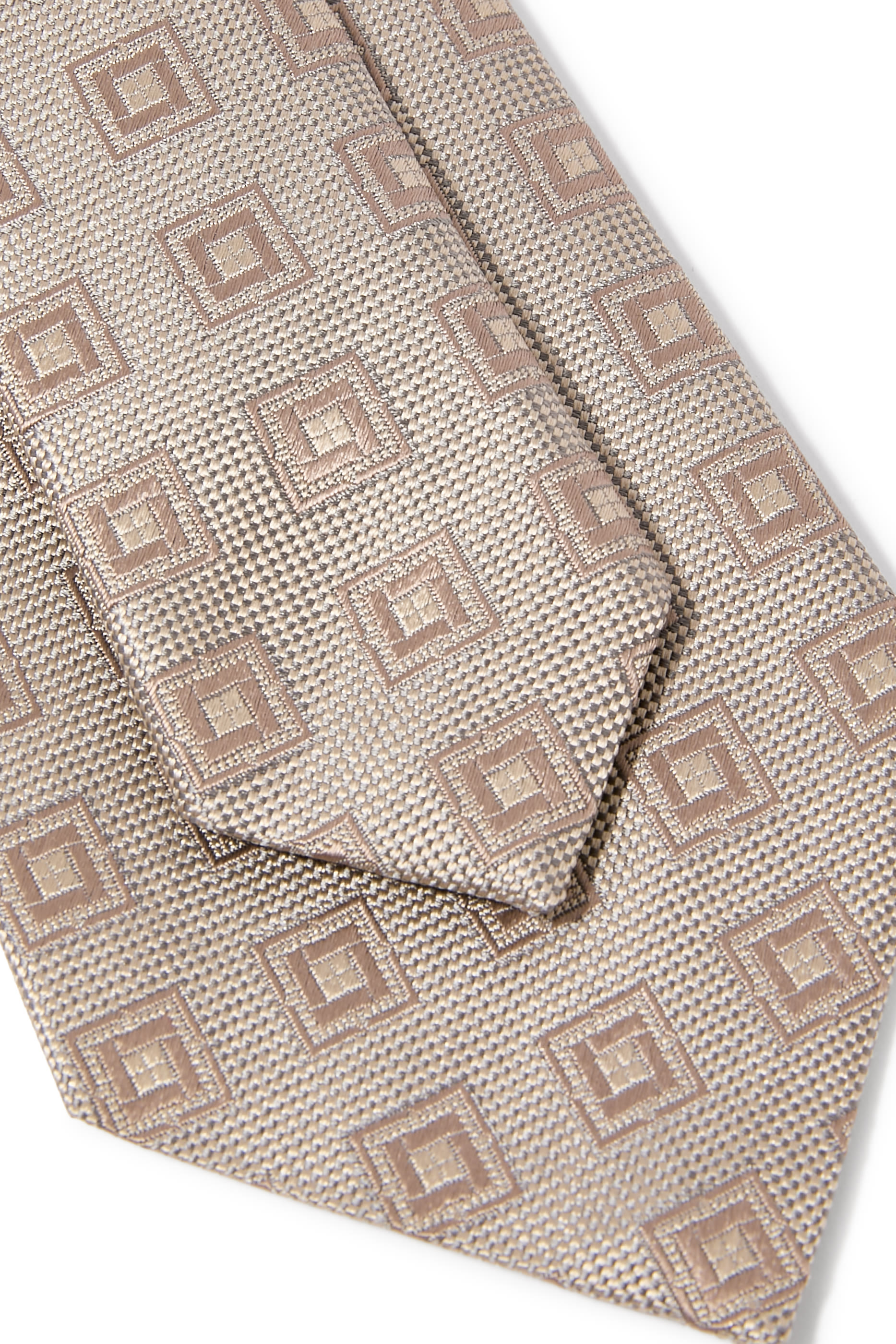 L-Tie Silk Jacquard Patterned Tie