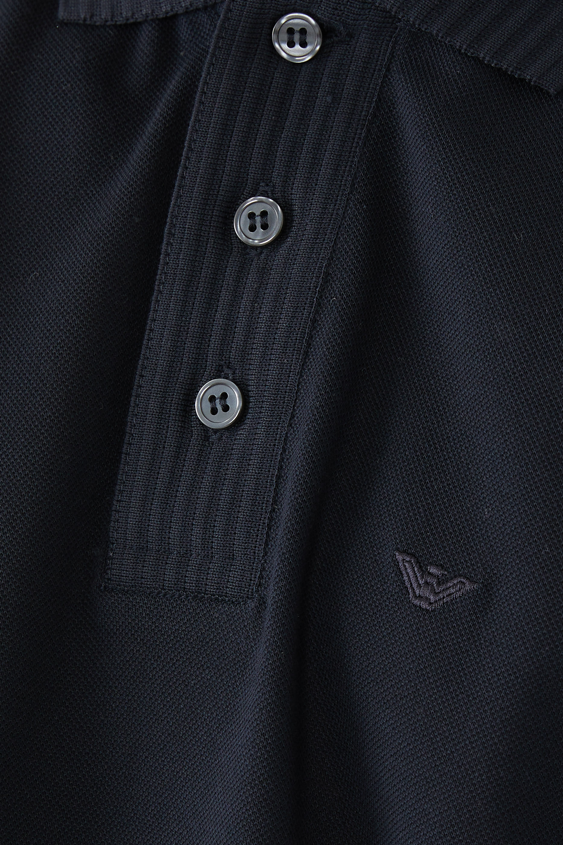 Micro Eagle Logo Cotton Polo Shirt