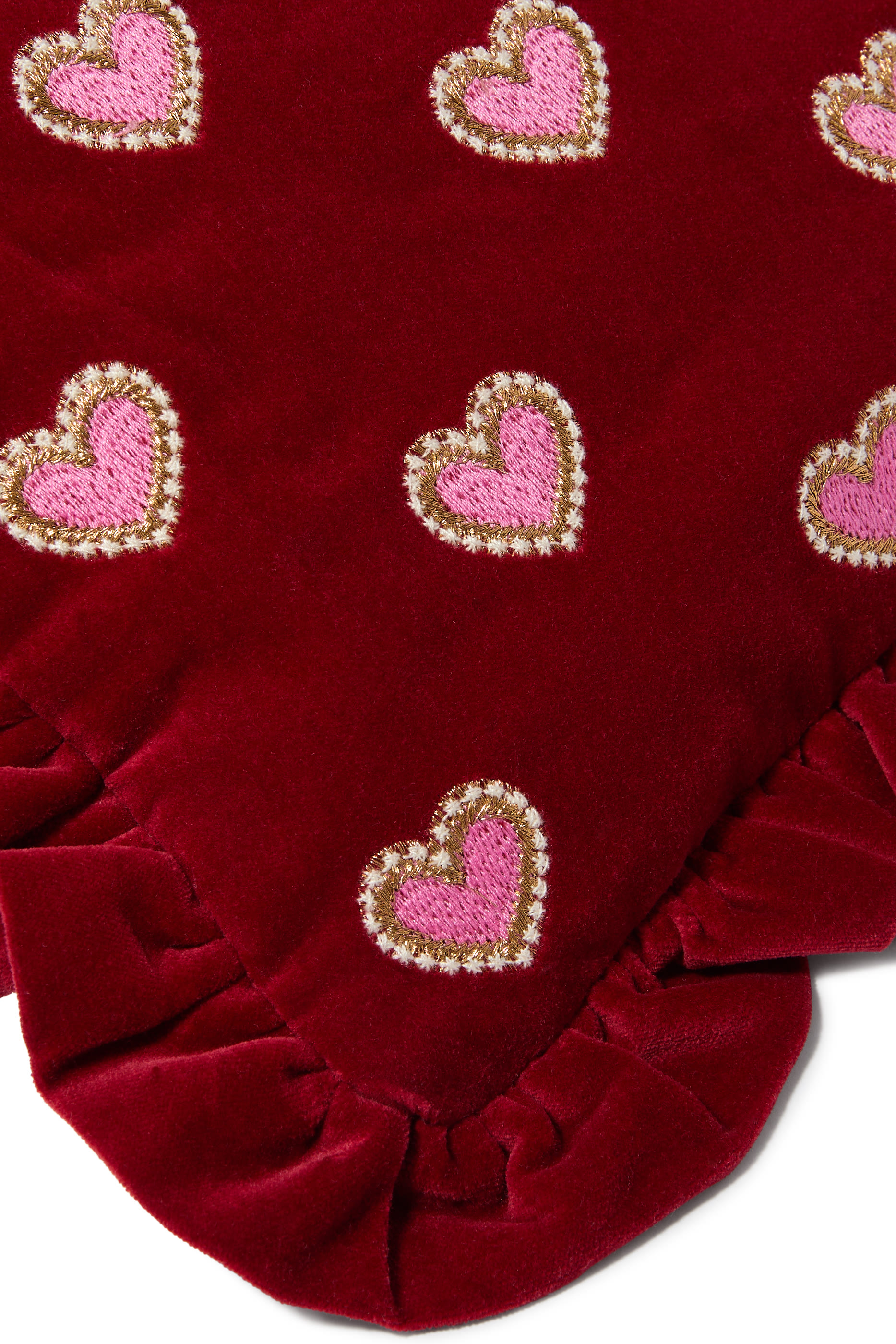 Love Hearts Frill Pouch