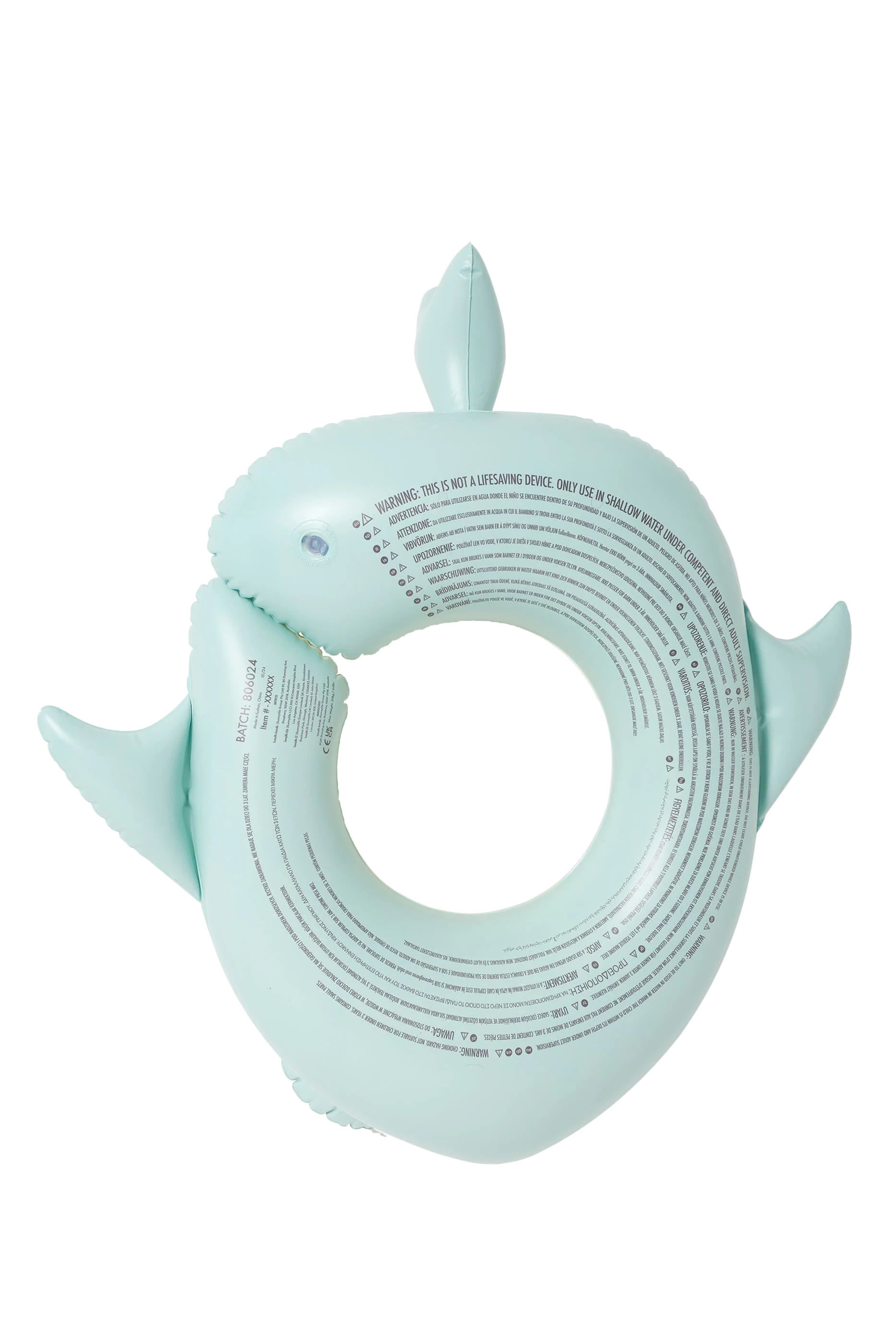 Kids Salty the Shark Tube Pool Ring