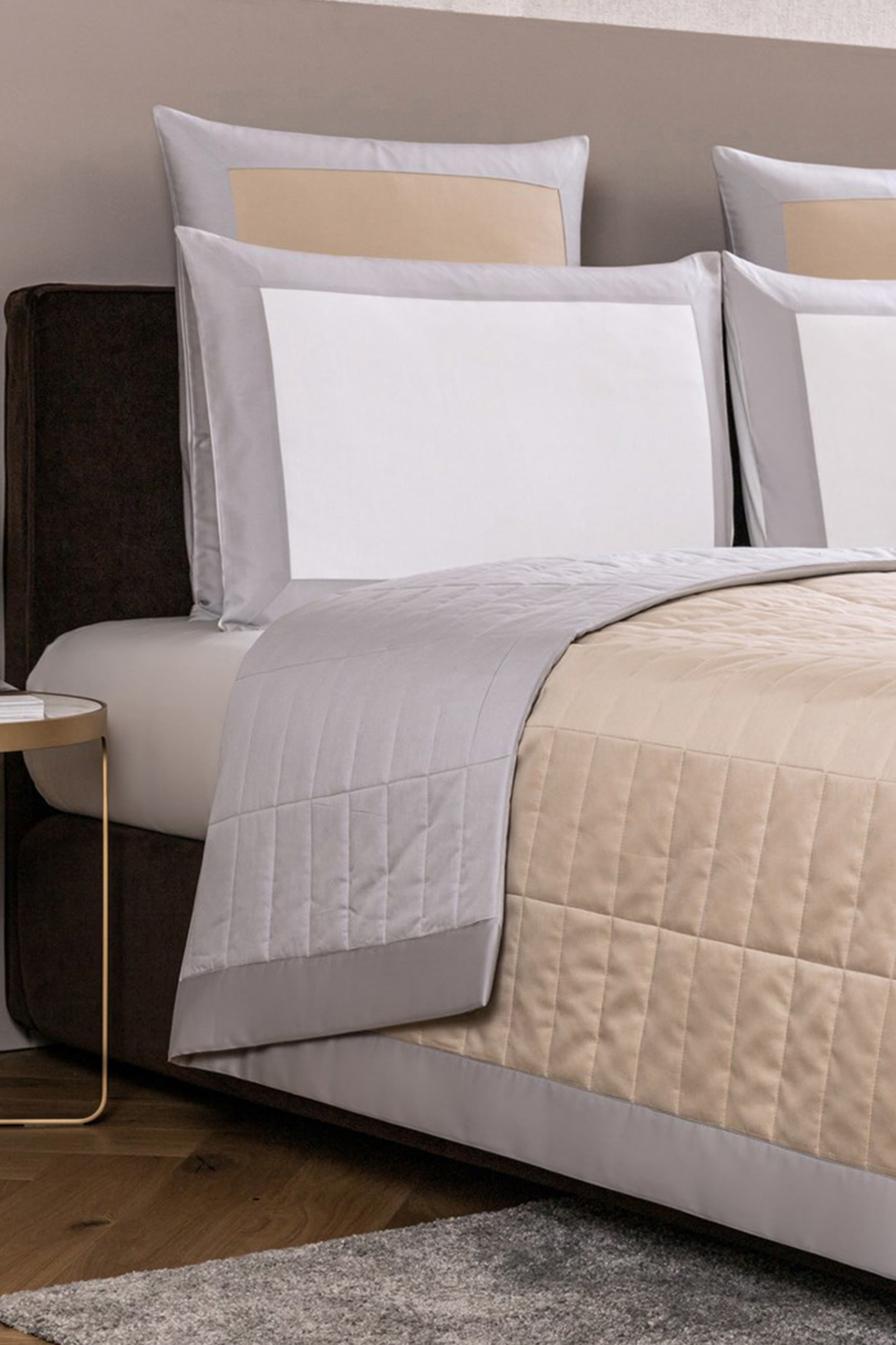 Savage Beige Quilt Coverlet