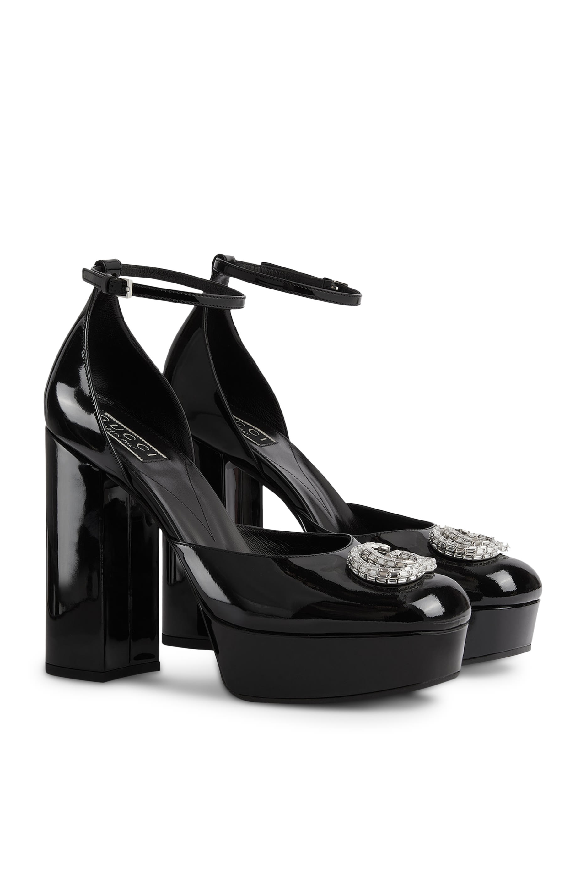 Double G 115 Leather Platform Pumps