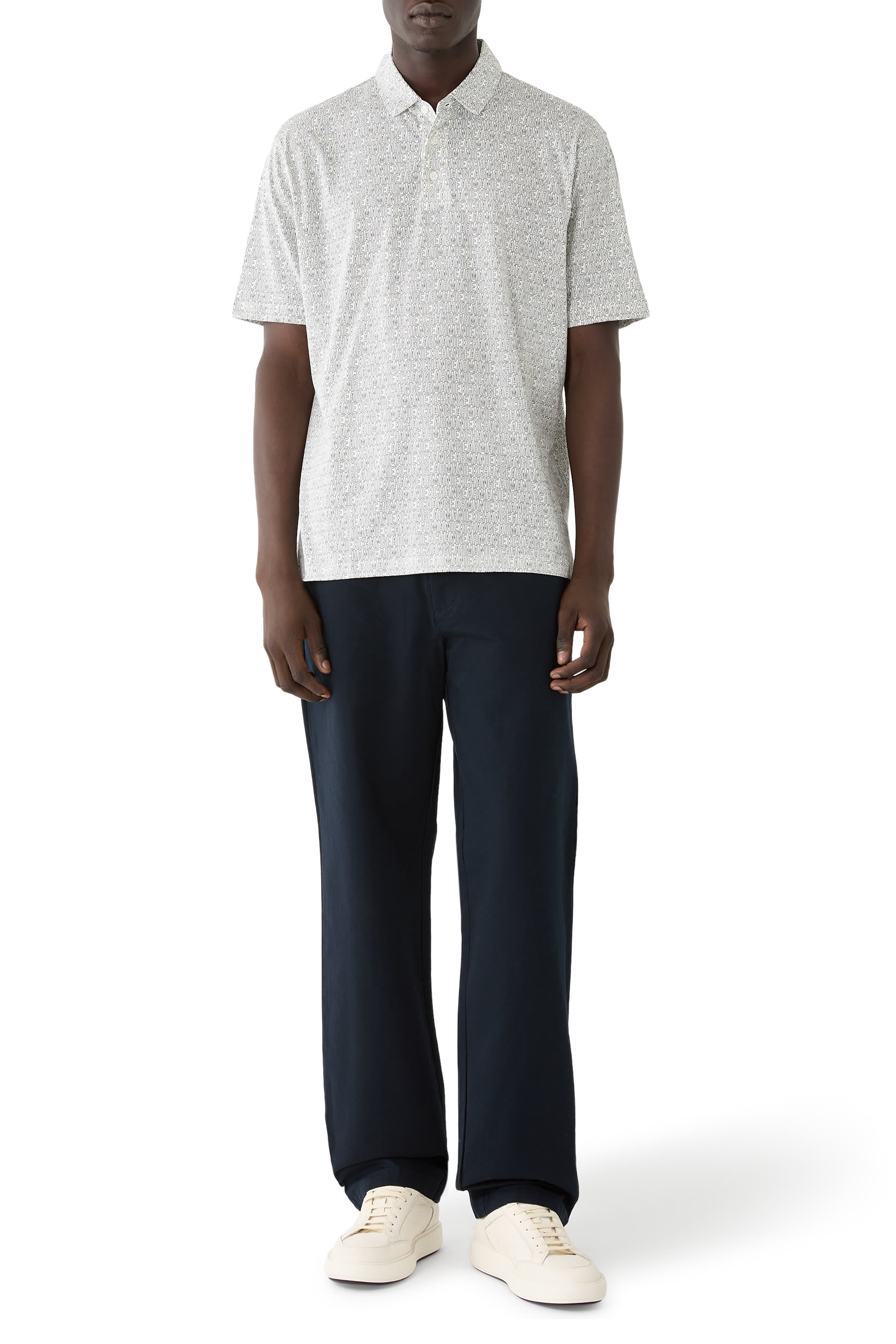Logo Pattern Polo Shirt