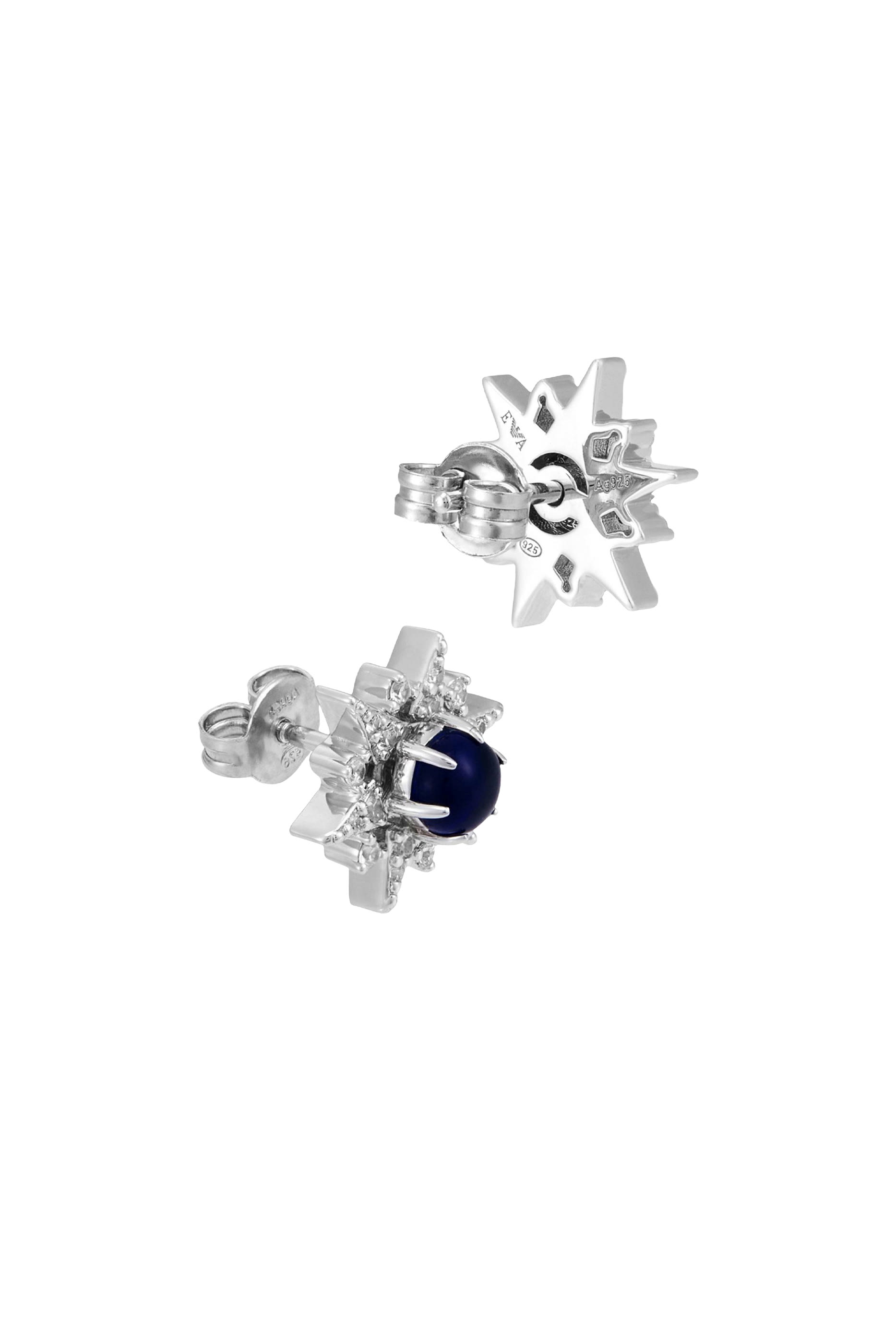 Sentimental Stud Earrings, Sterling Silver & Cubic Zirconia