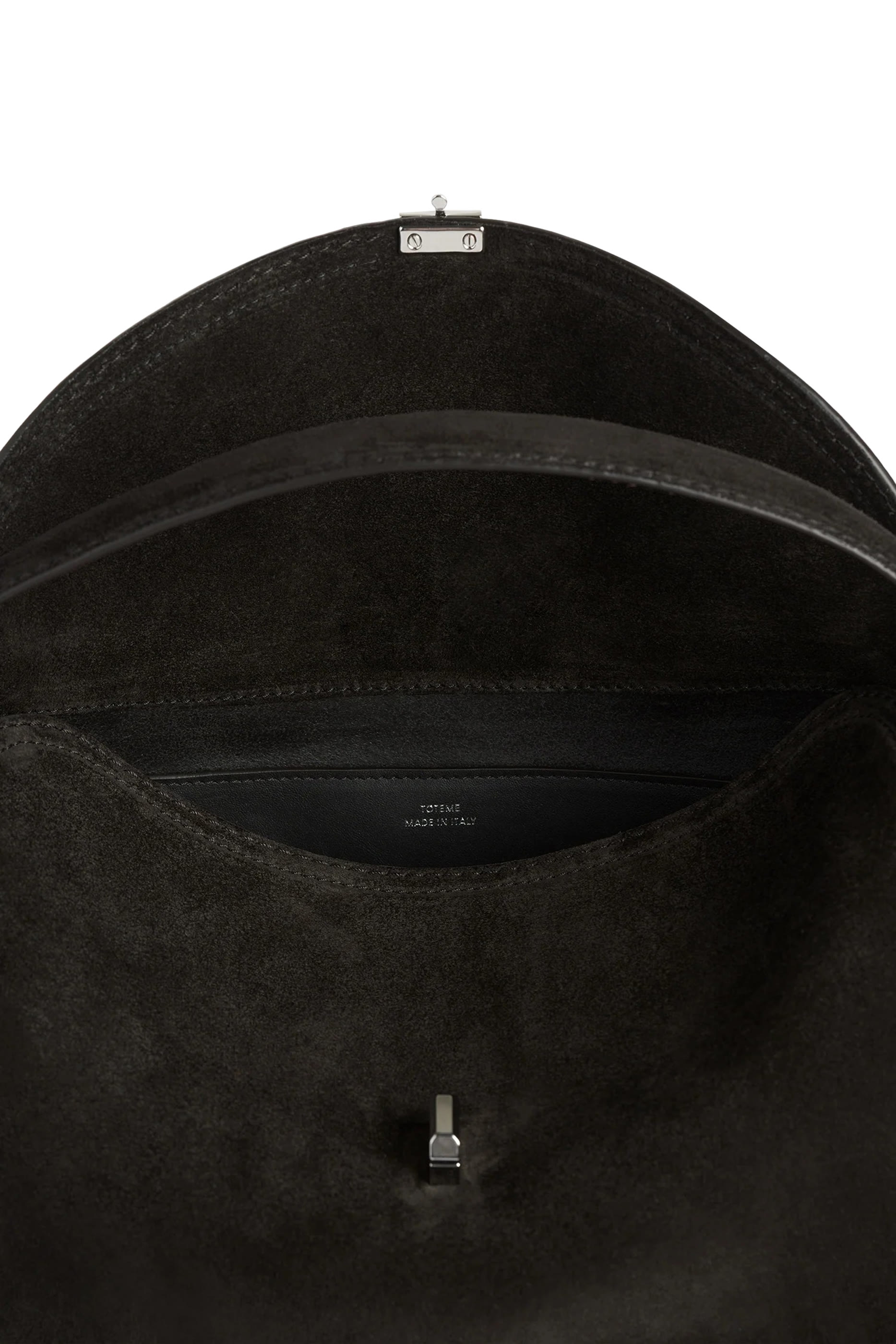 T-Lock Suede Top Handle Bag