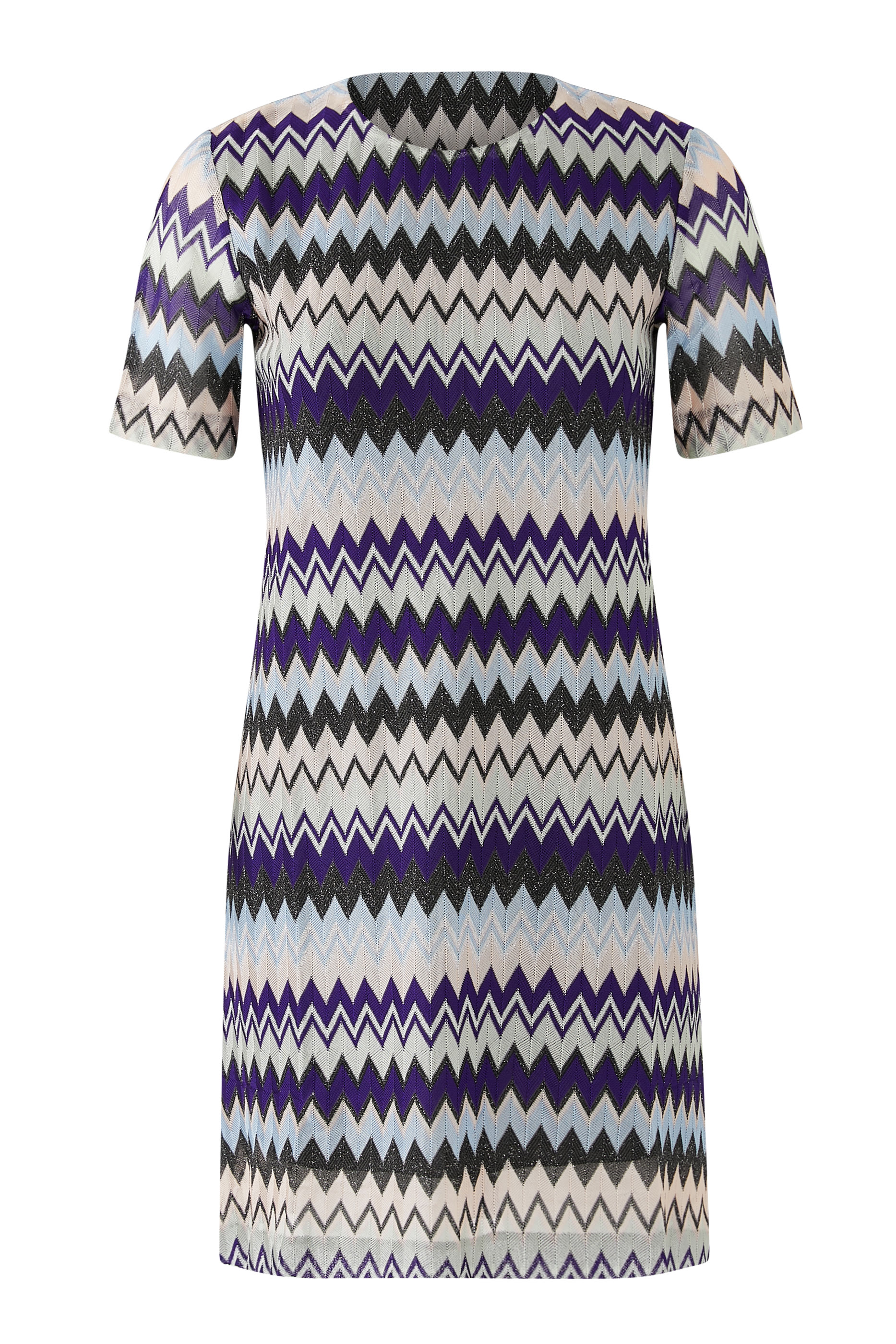 Zigzag Raschel Mini Dress