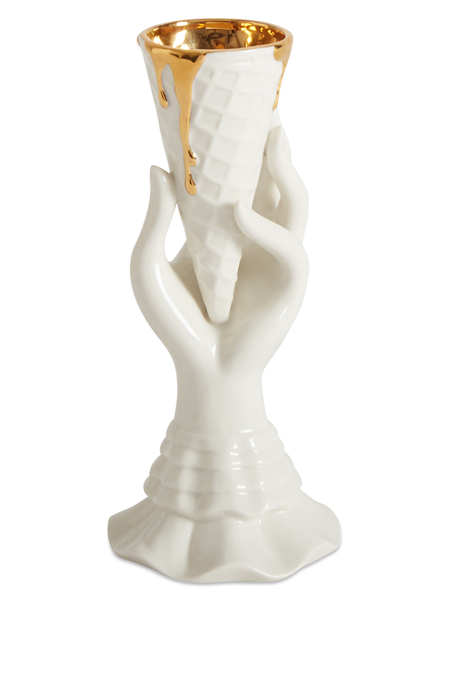 Gilded I-Scream Vase