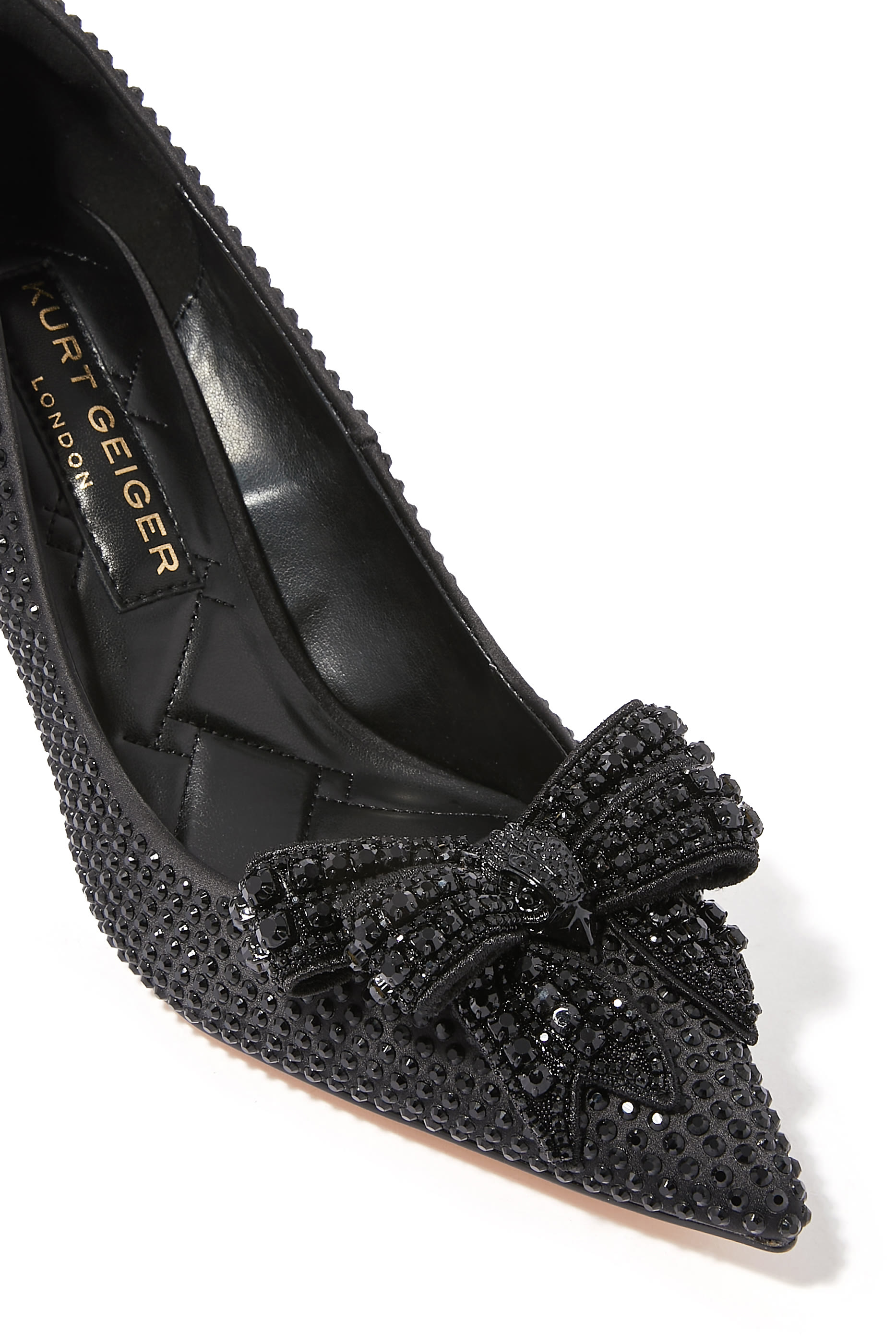 Belgravia 85 Crystal Bow Pumps